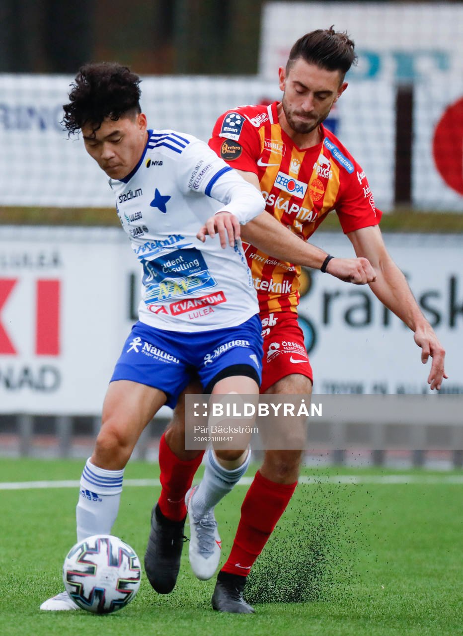 IFK Luleås Isak Bråholm och Örebro Syrianskas Laurence
