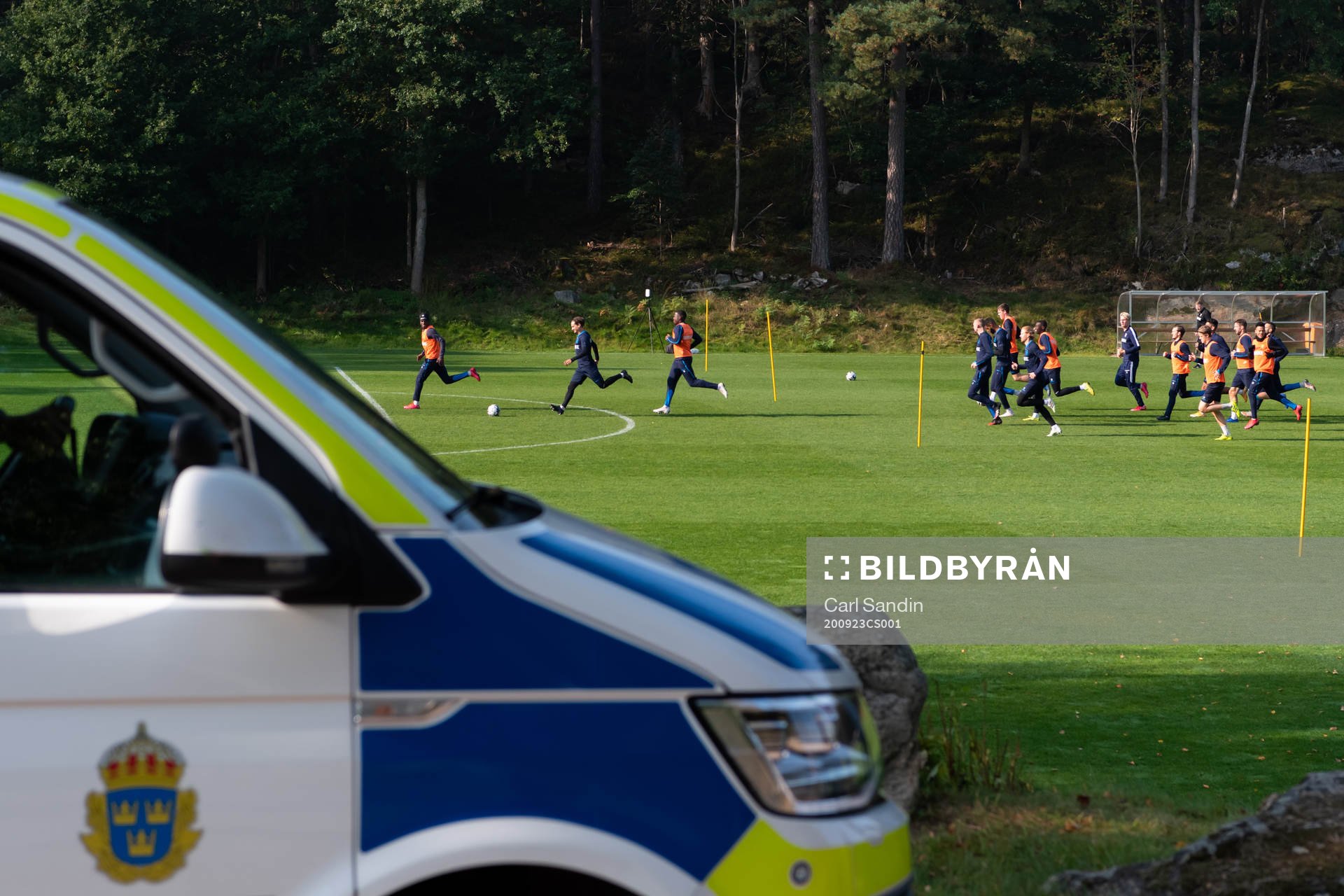 Polis på plats