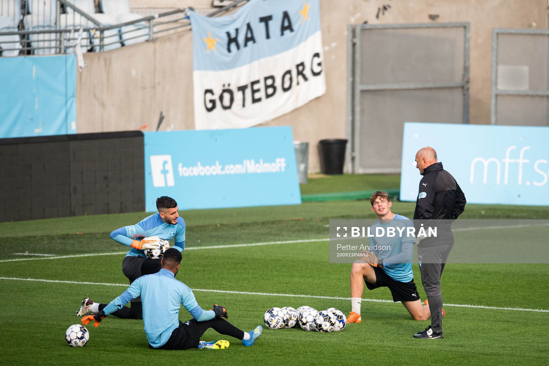 Goalkeeper Marko Johansson, goalkeeper Lamin Sarr,