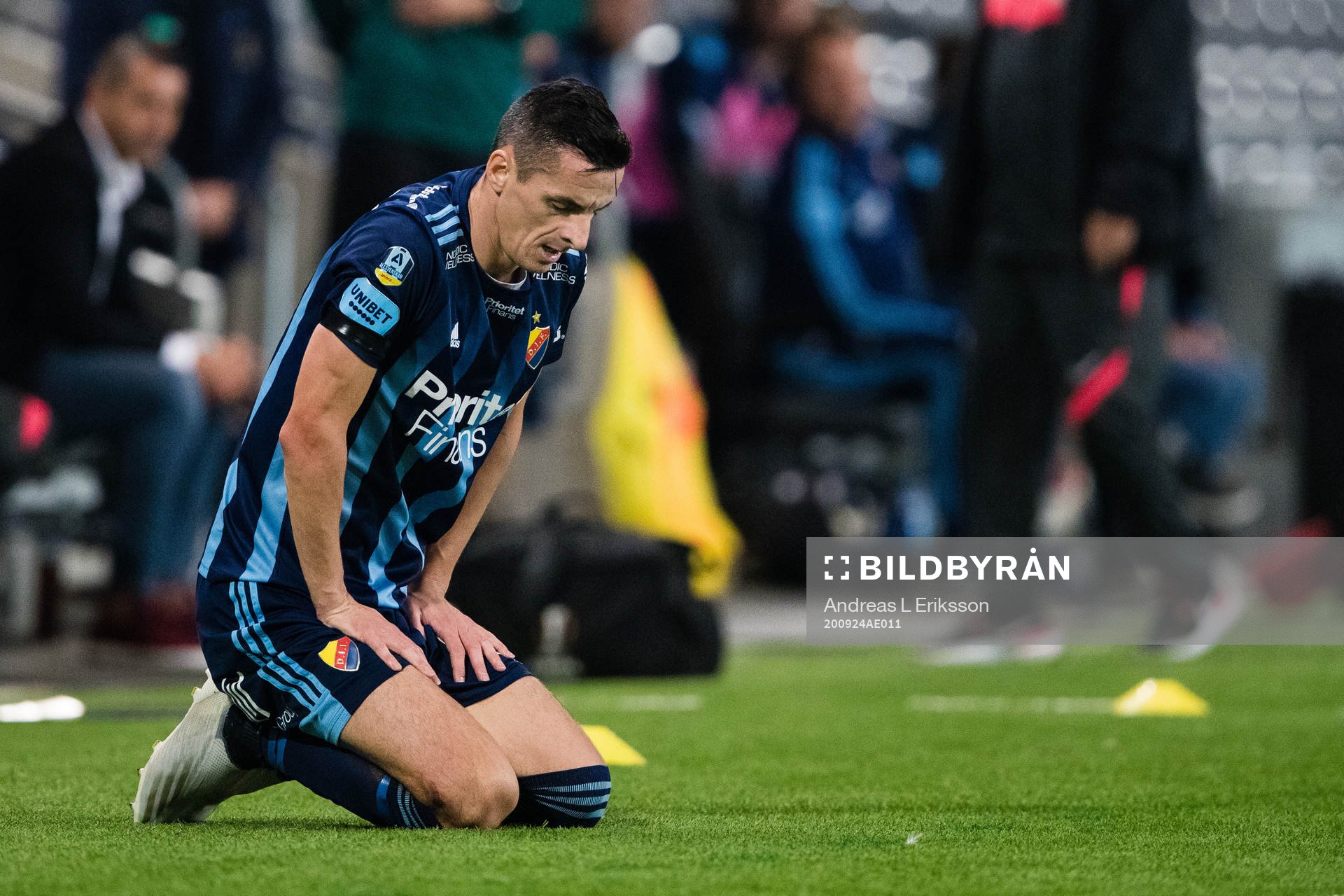 Haris Radetinac of Djurgården looks dejected