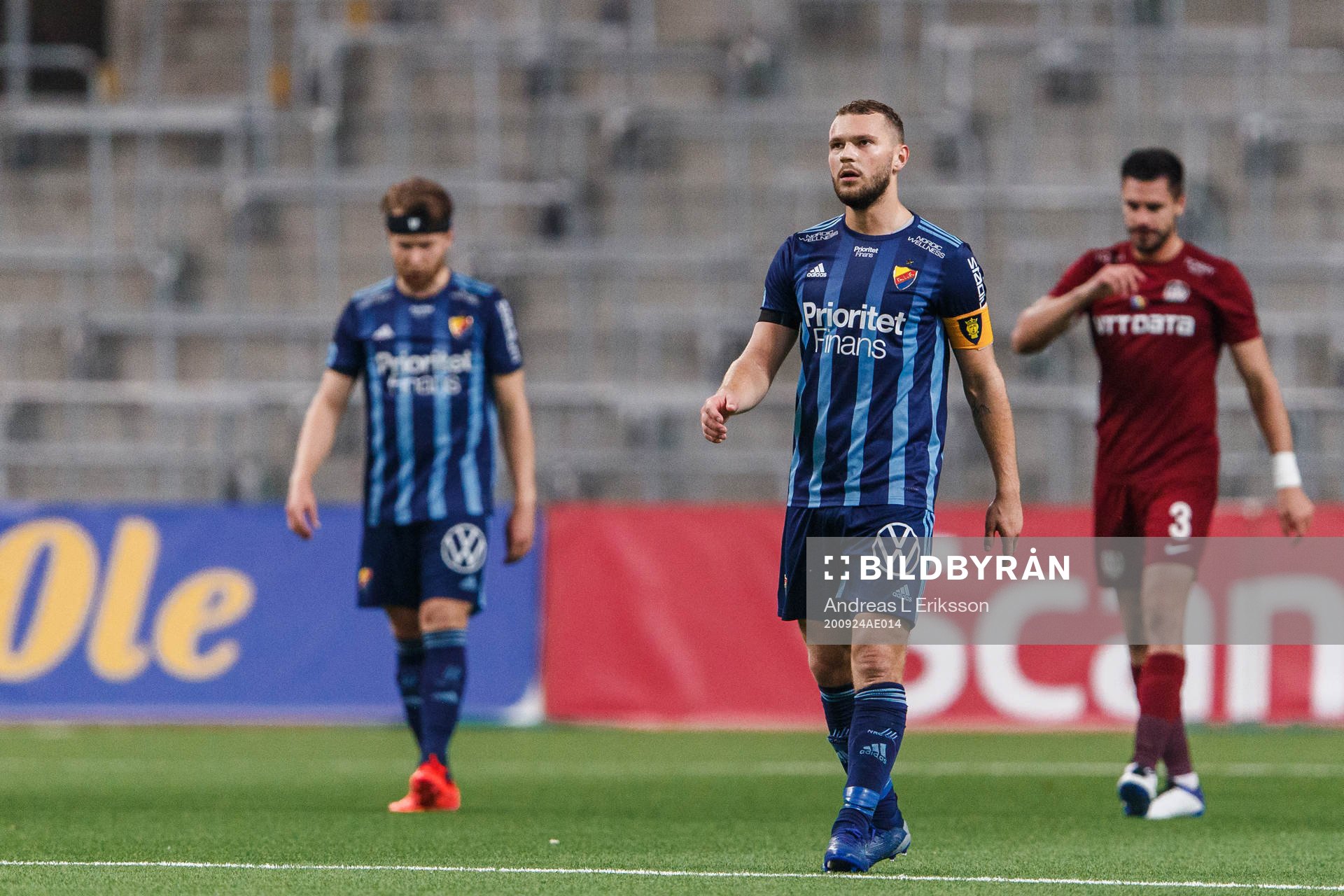 Jesper Karlström of Djurgården looks dejected