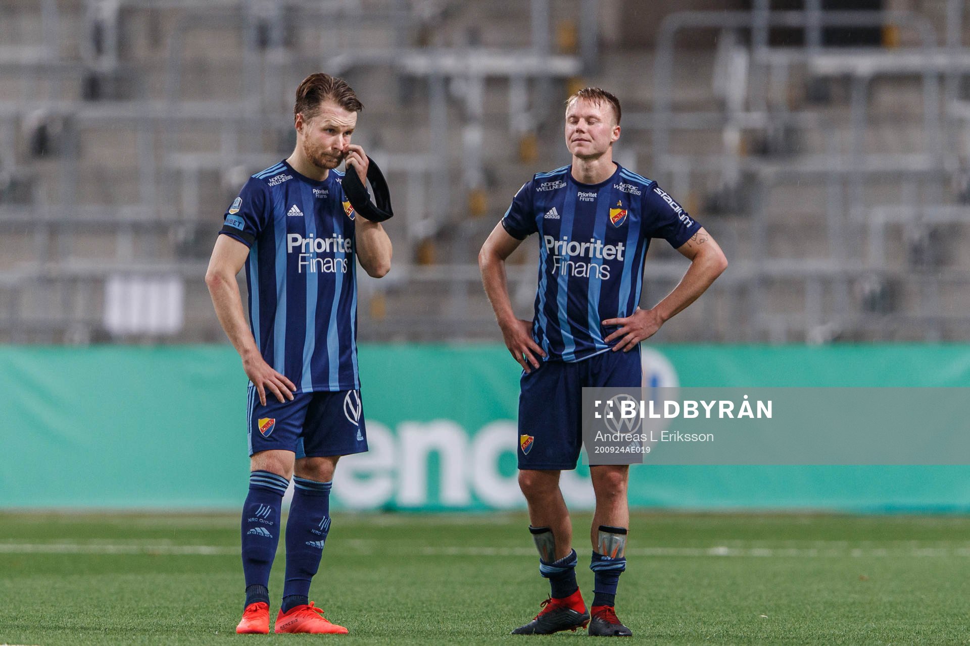 Jacob Une Larsson and Elliot Käck of Djurgården look