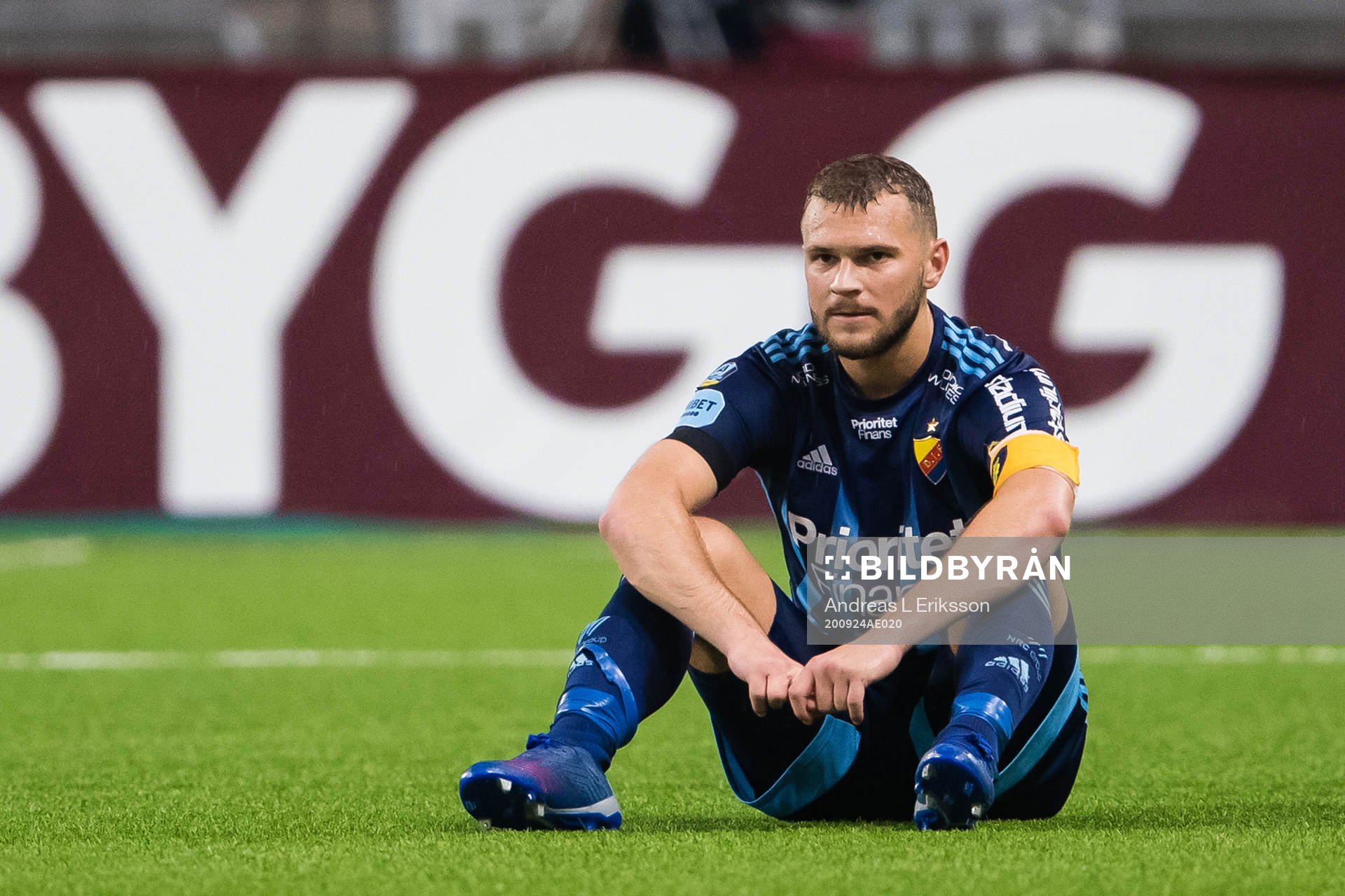 Jesper Karlström of Djurgården looks dejected