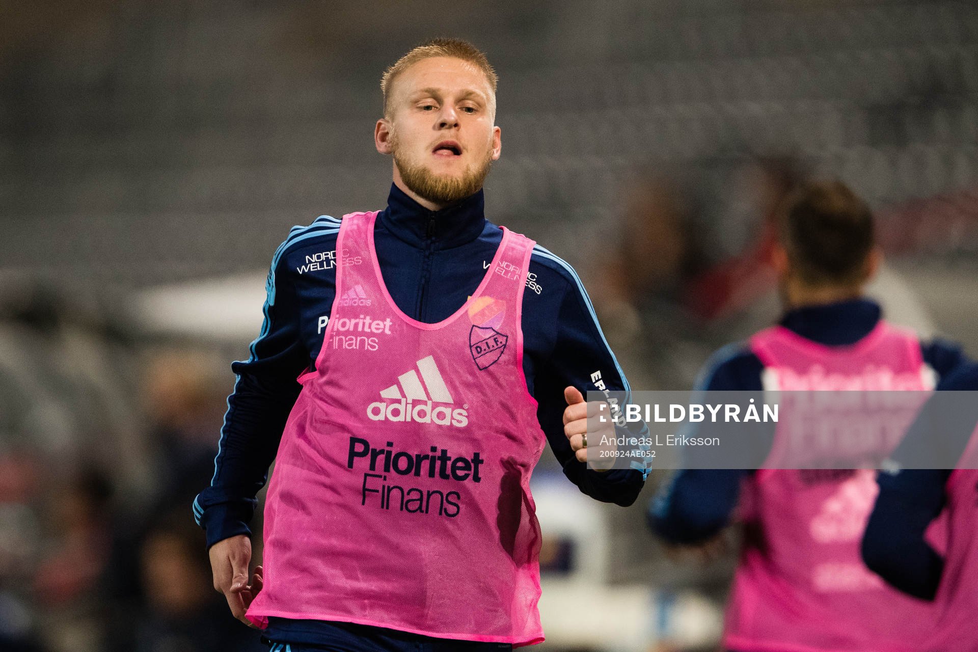 Kalle Holmberg of CFR Cluj during the UEFA Europa League qualifying match between Djurgården and CFR Cluj on September 24, 2020 in Stockholm.