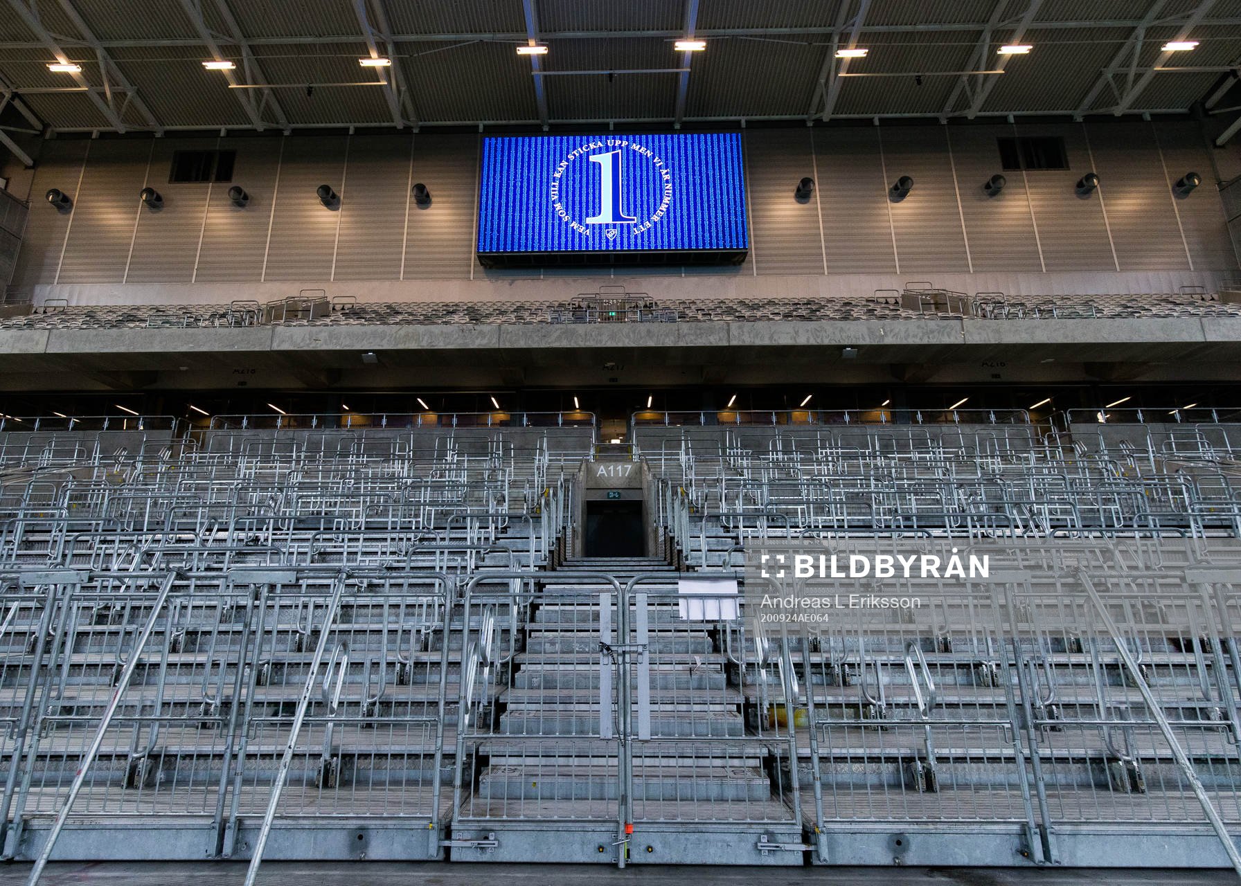 Empty stands