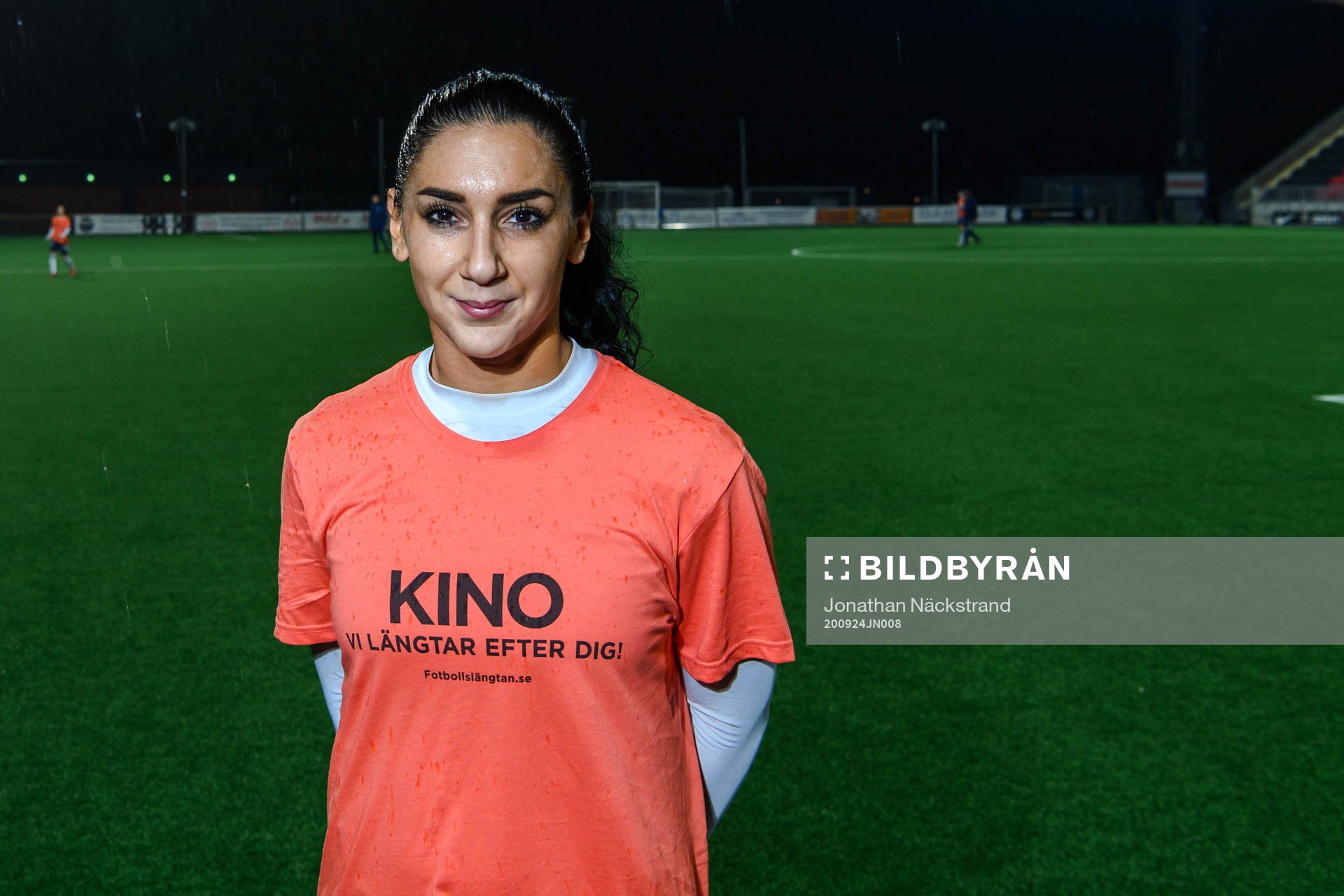 Älvsjös Maria Poli poserar för porträtt inför fotbollsmatchen i Elitettan mellan Brommapojkarna och Älvsjö den 24 september 2020 i Stockholm.