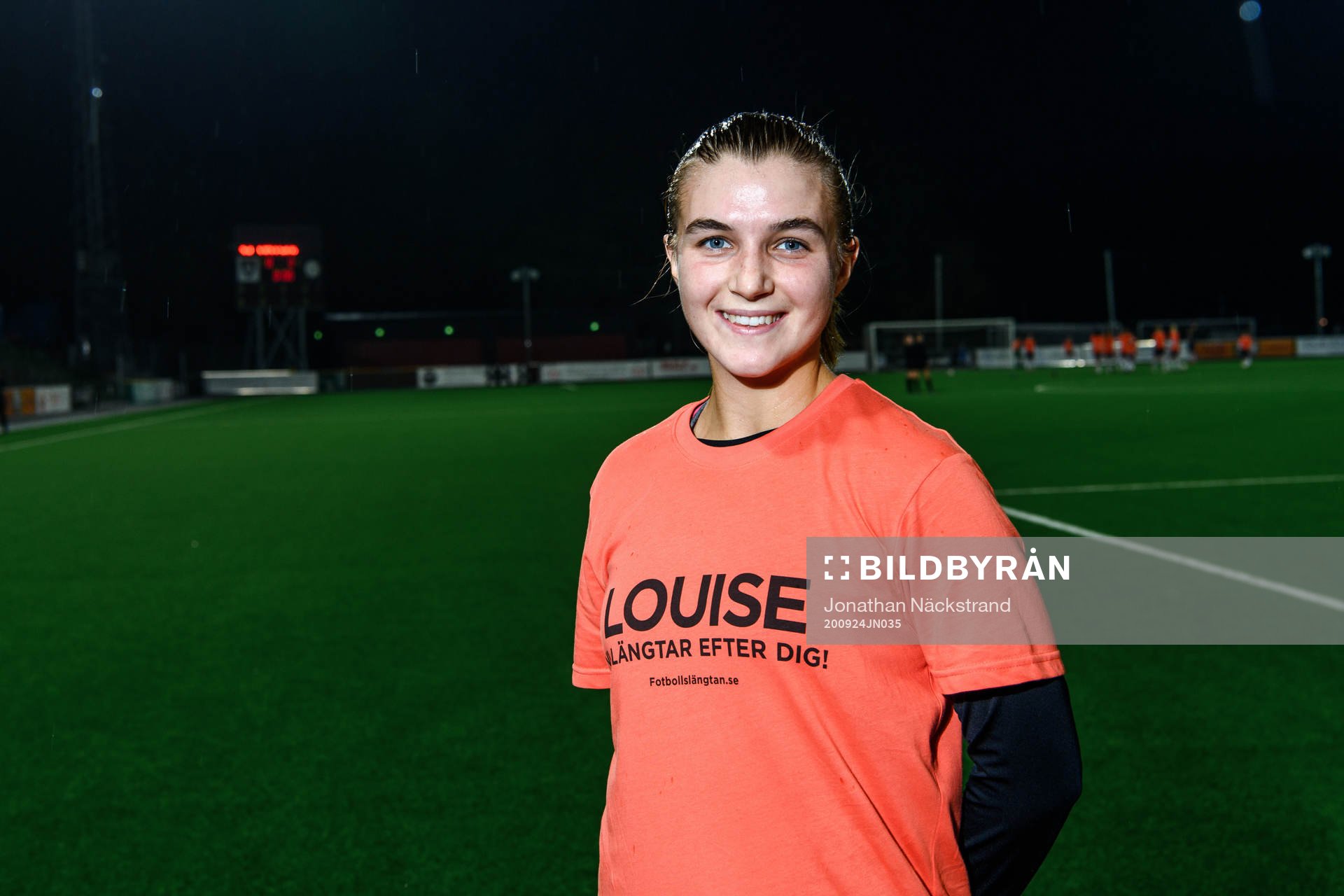 Brommapojkarnas Mathilda Lindström poserar för porträtt inför fotbollsmatchen i Elitettan mellan Brommapojkarna och Älvsjö den 24 september 2020 i Stockholm.