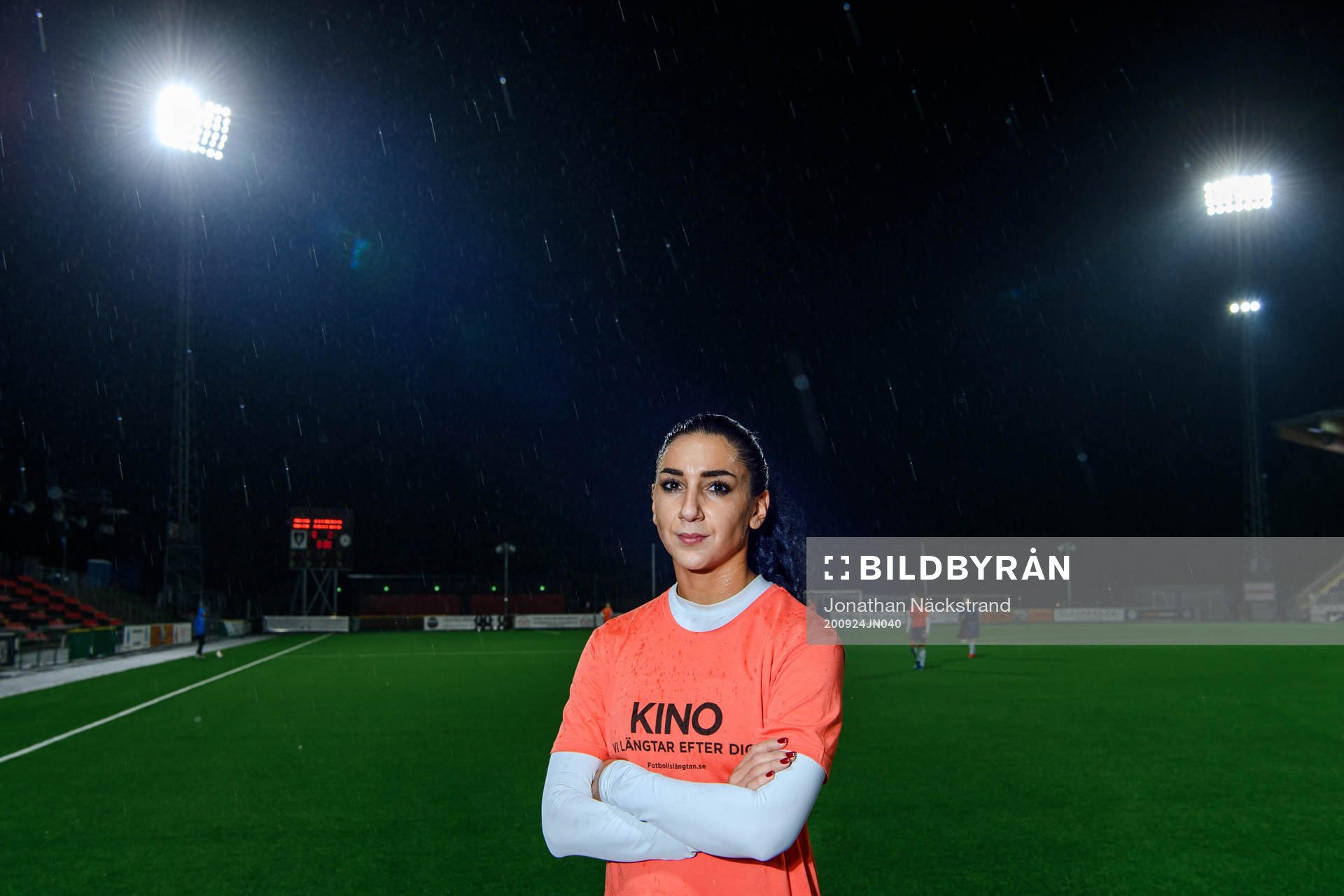 Älvsjös Maria Poli poserar för porträtt inför fotbollsmatchen i Elitettan mellan Brommapojkarna och Älvsjö den 24 september 2020 i Stockholm.