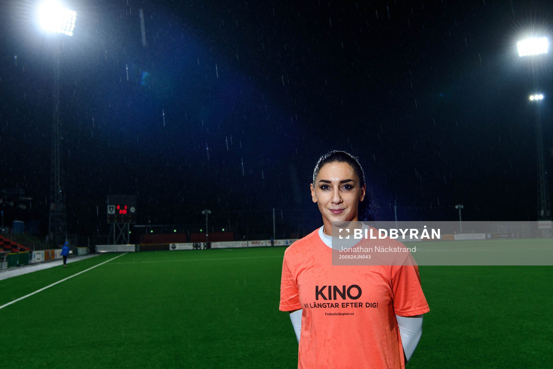Älvsjös Maria Poli poserar för porträtt inför fotbollsmatchen i Elitettan mellan Brommapojkarna och Älvsjö den 24 september 2020 i Stockholm.