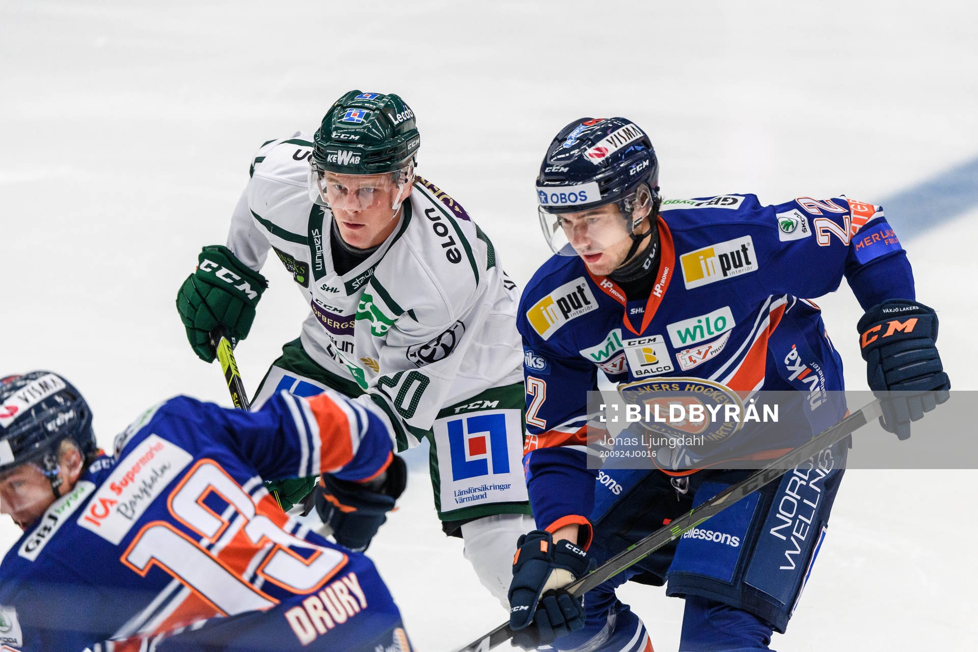 Färjestads Olle Lycksell  och Växjös Jacob