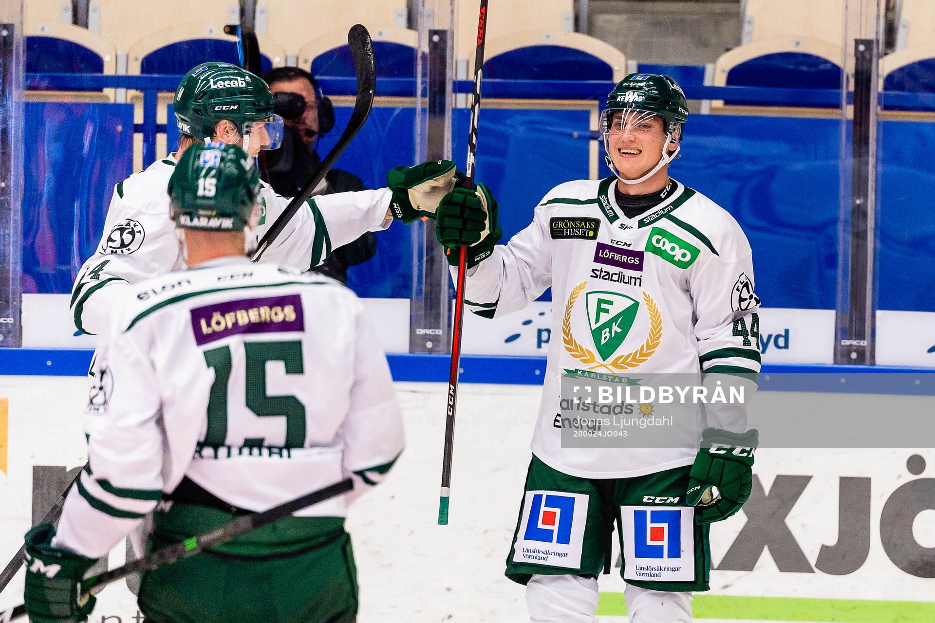 Färjestads Jacob Peterson jublar