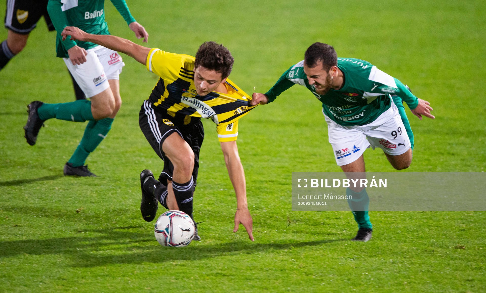 IFK Hässleholms Isak Orajärvi i matchen mellan Hässleholms IF och IFK Hässleholm i Hässleholm den 24 september 2020. 