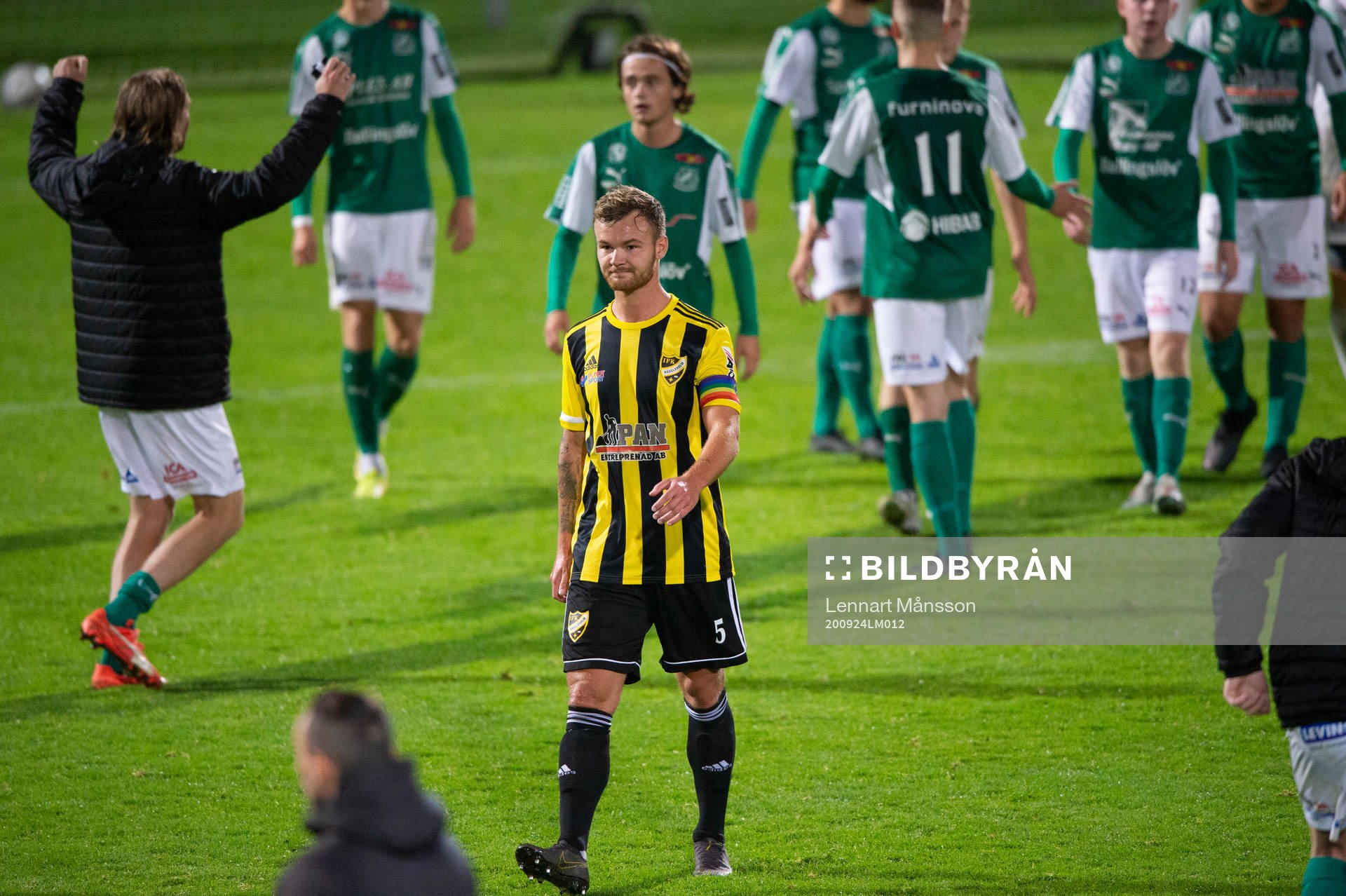 i matchen mellan Hässleholms IF och IFK Hässleholm i
