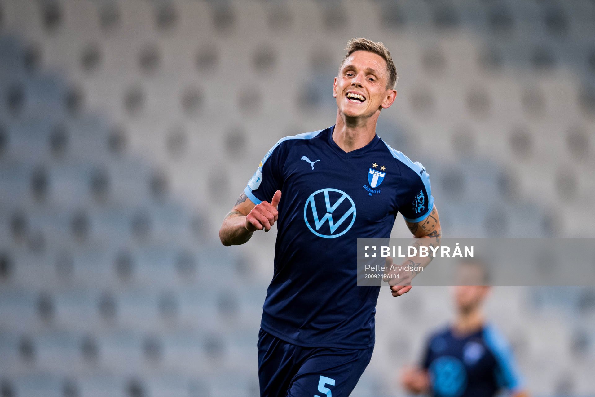 Sören Rieks of Malmö FF during the UEFA Europa League qualifying match between Malmö FF and Lokomotiva Zagreb on September 24, 2020 in Malmö.