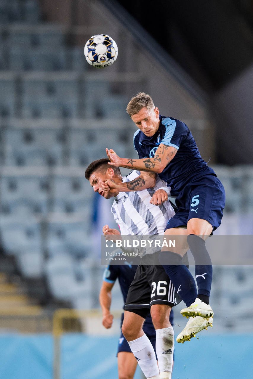 Fran Karacic of Lokomotiva Zagreb and Sören Rieks of