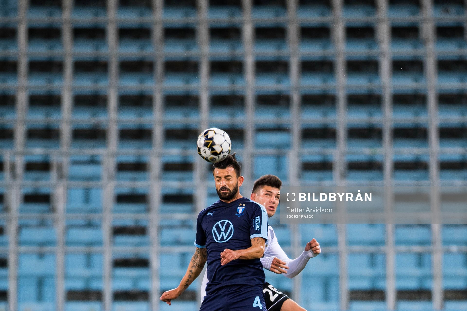 Behrang Safari of Malmö FF and Fran Karacic of Lokomotiva
