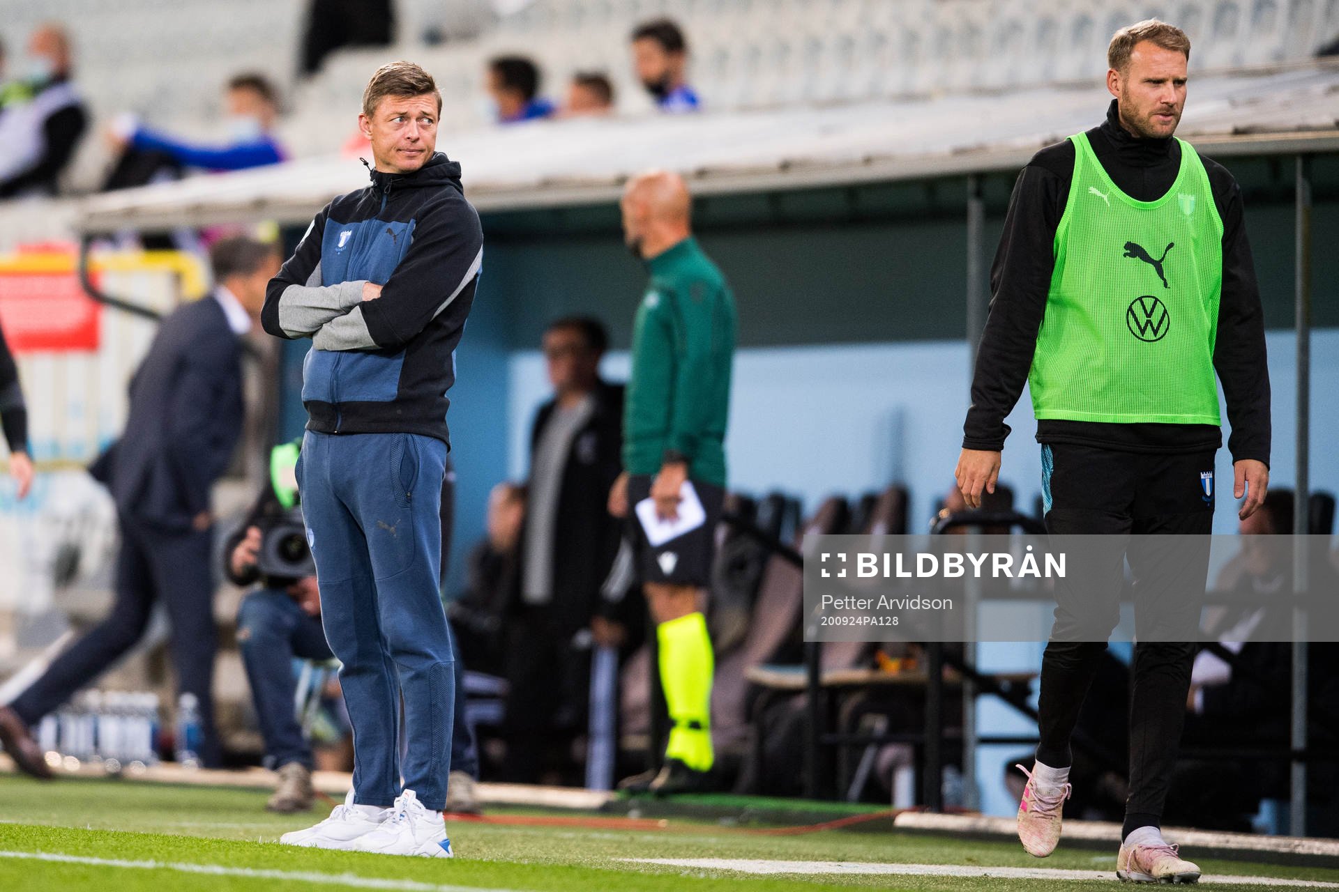 Jon Dahl Tomasson, head coach and Ola Toivonen of Malmö FF