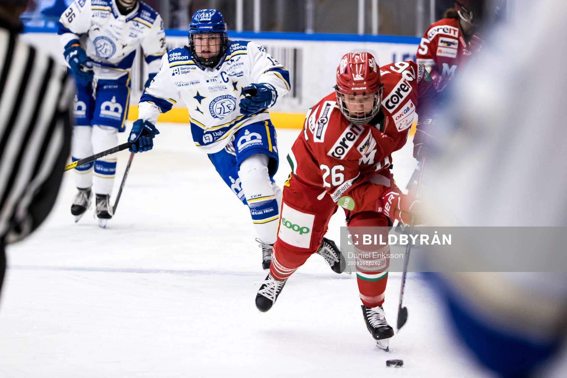 Modos Marion Allemozunder ishockeymatchen i SDHL mellan