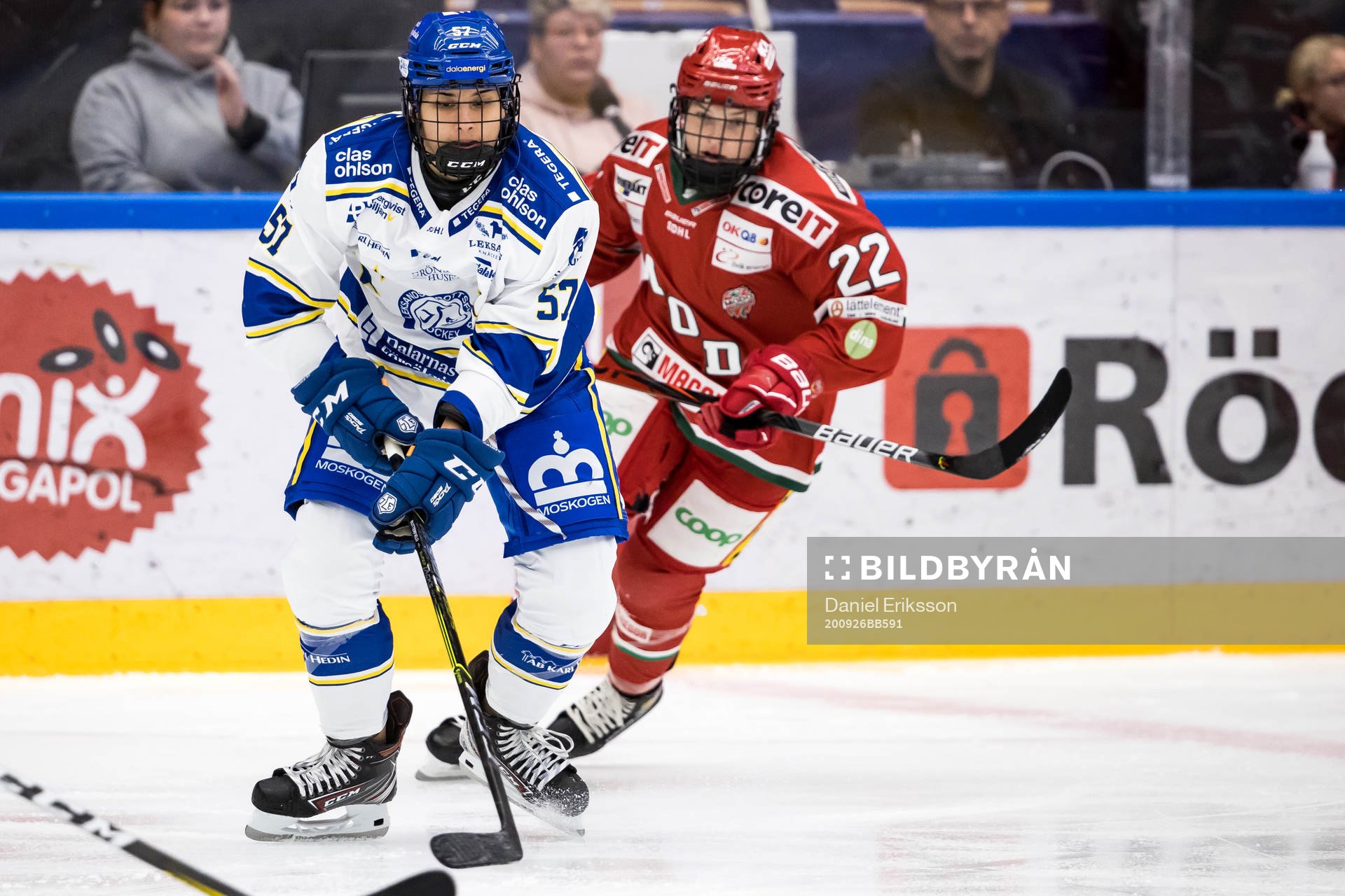Leksands Amanda Butterfield och Modos Jaycee Magwood