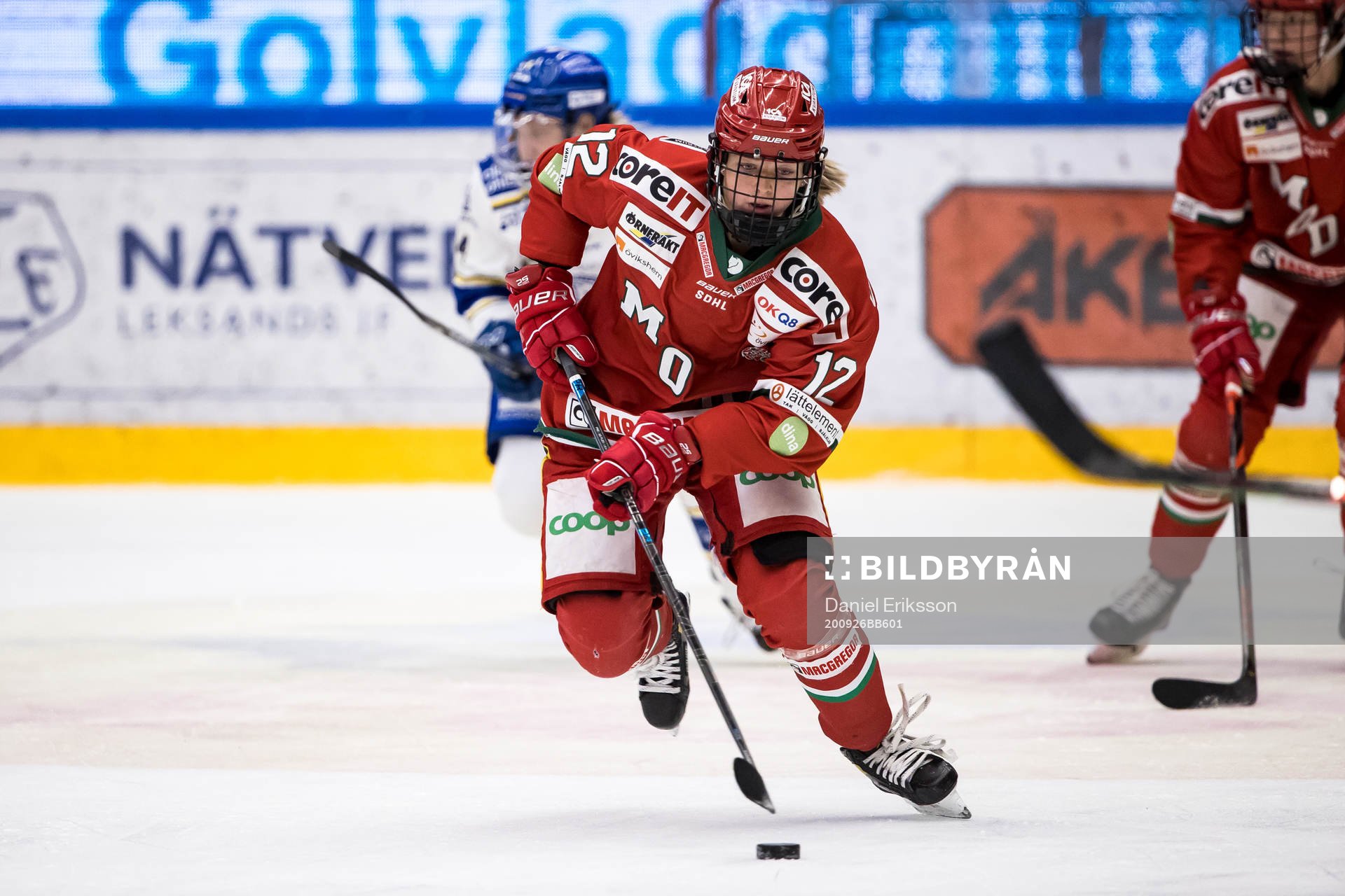 Modos Mina Waxinunder ishockeymatchen i SDHL mellan Leksand