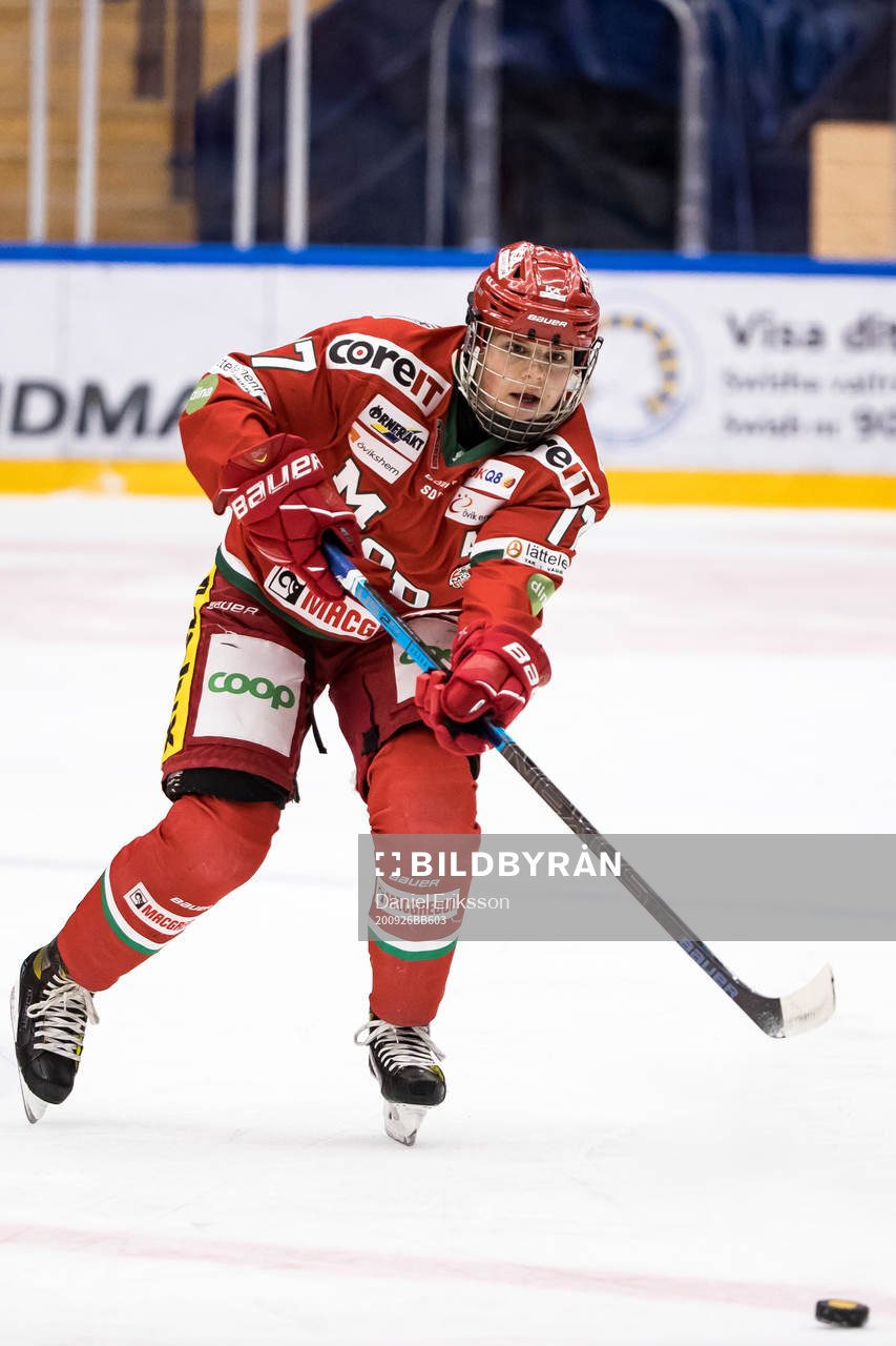 Modos Erica Riederunder ishockeymatchen i SDHL mellan