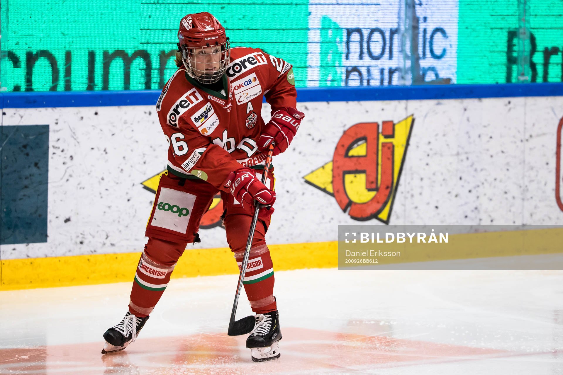 Modos Marion Allemozunder ishockeymatchen i SDHL mellan