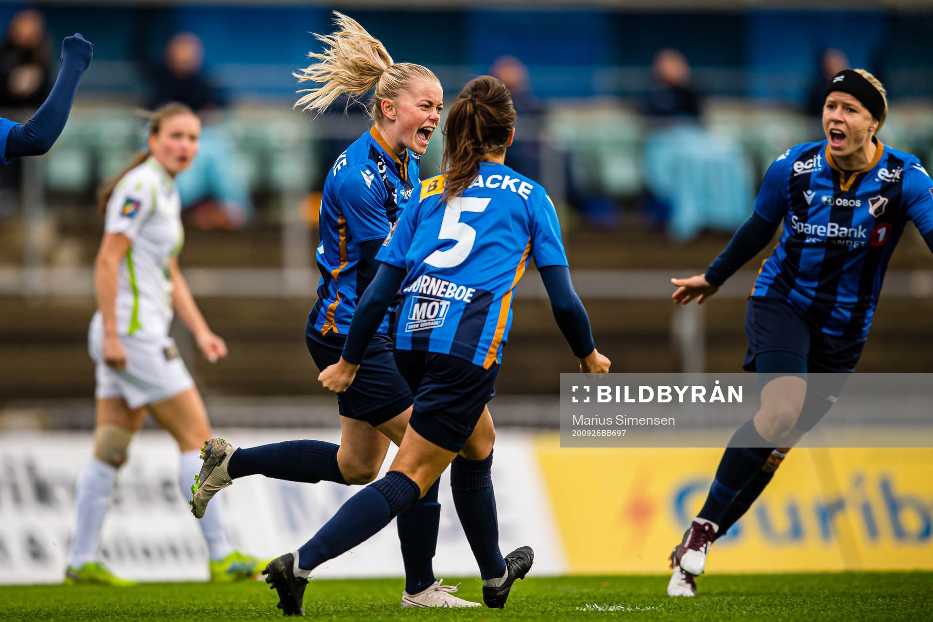 Zara Katarina Jönsson of Stabæk celebrates