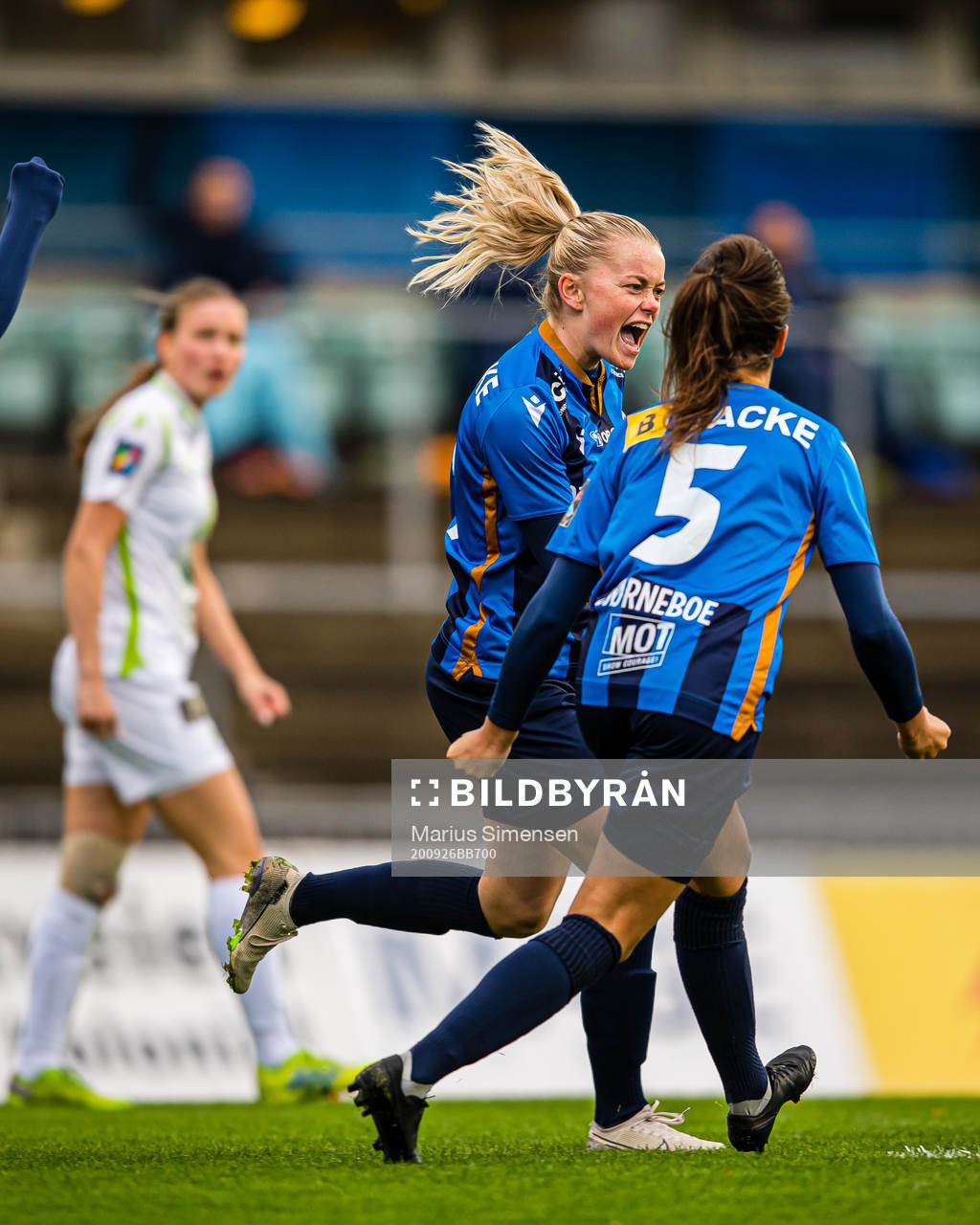 Zara Katarina Jönsson of Stabæk celebrates