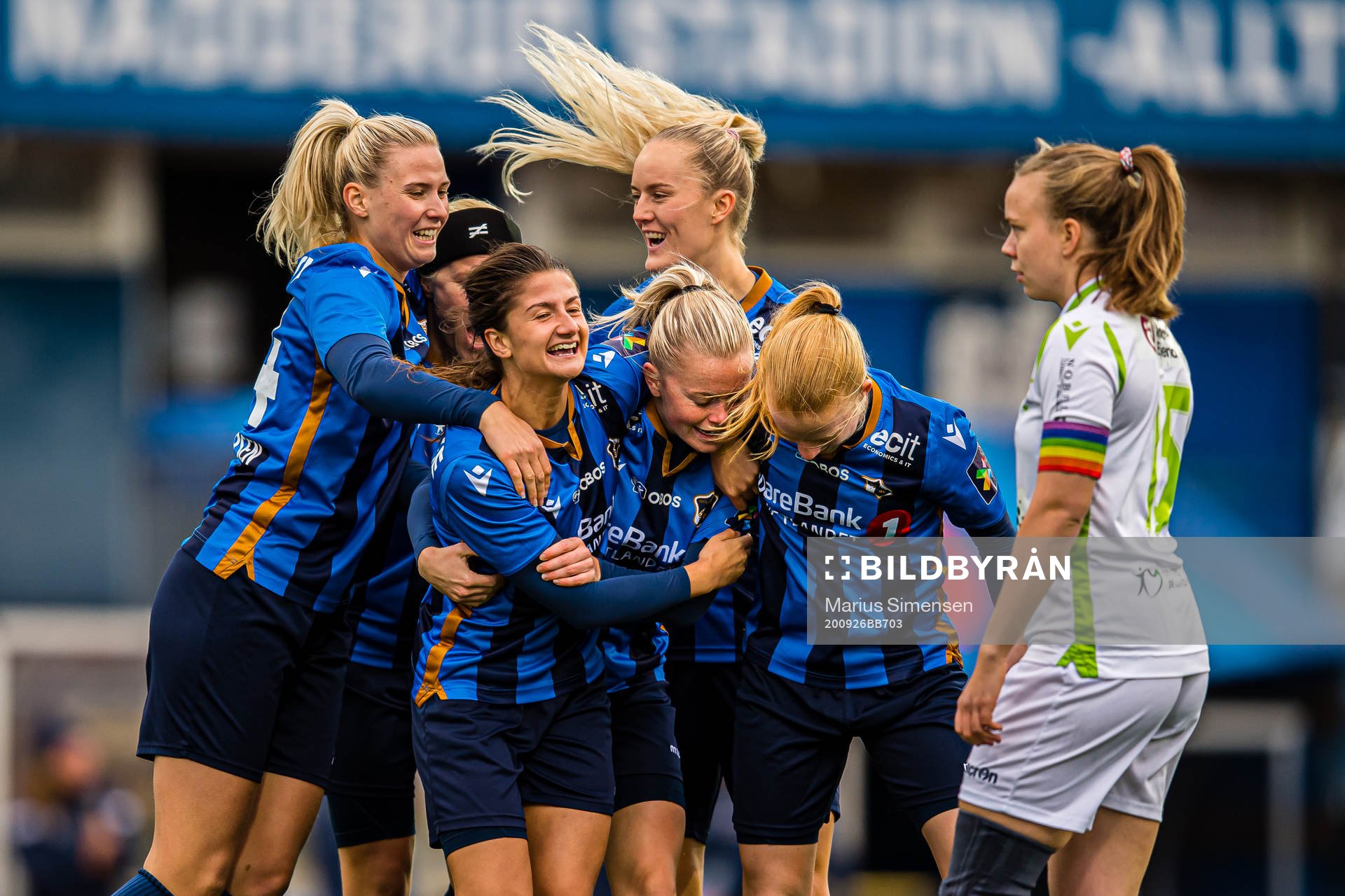 Zara Katarina Jönsson of Stabæk celebrates