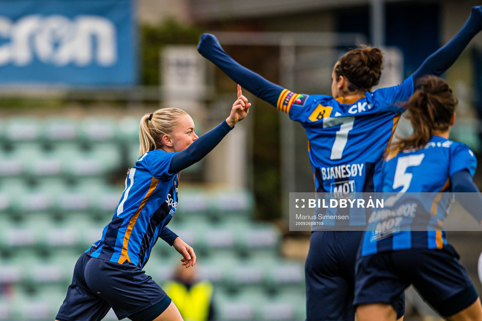 Zara Katarina Jönsson of Stabæk celebrates