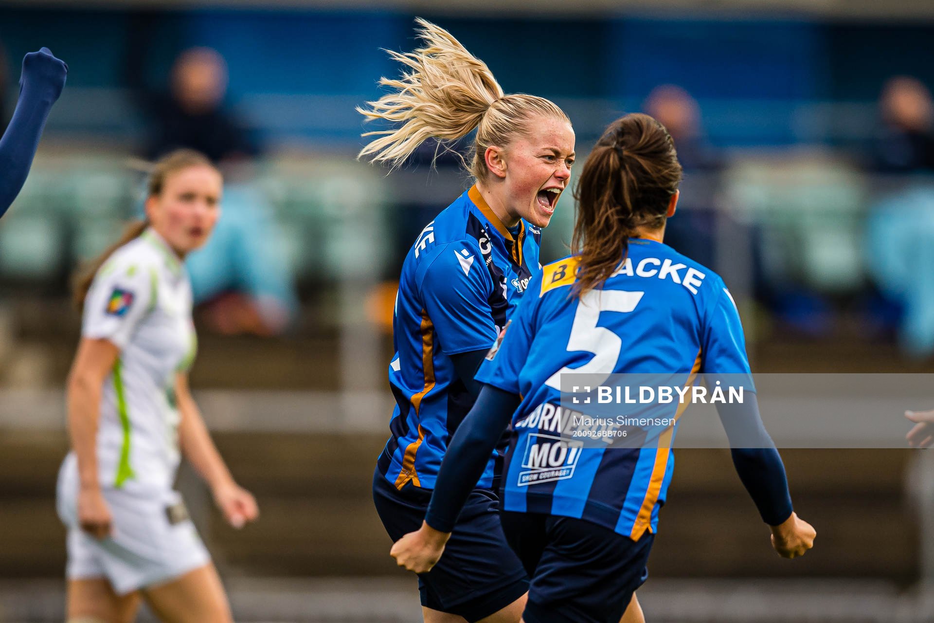 Zara Katarina Jönsson of Stabæk celebrates