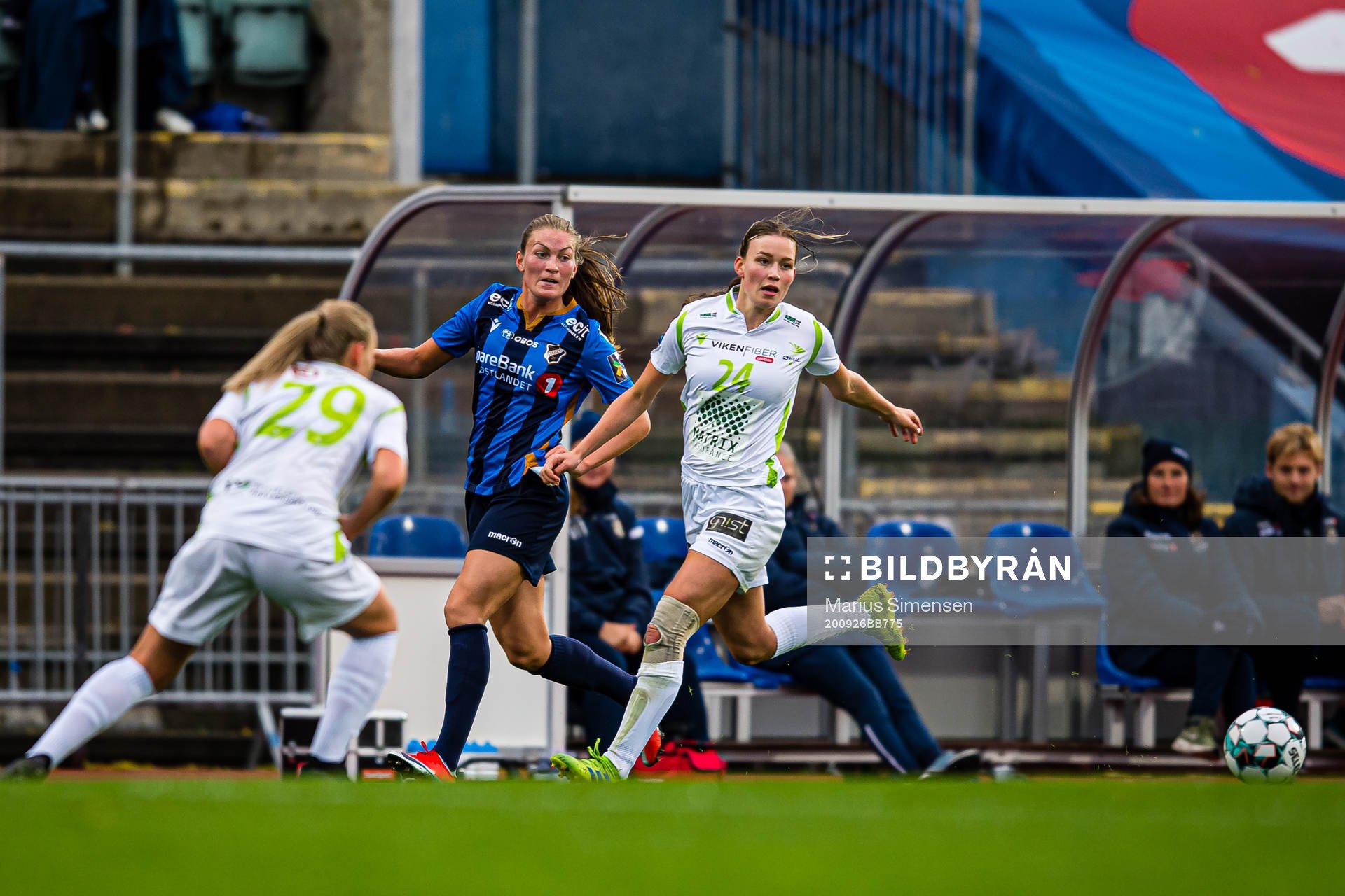 Louise Skogmo Normann of Stabæk and Christiane Sofie