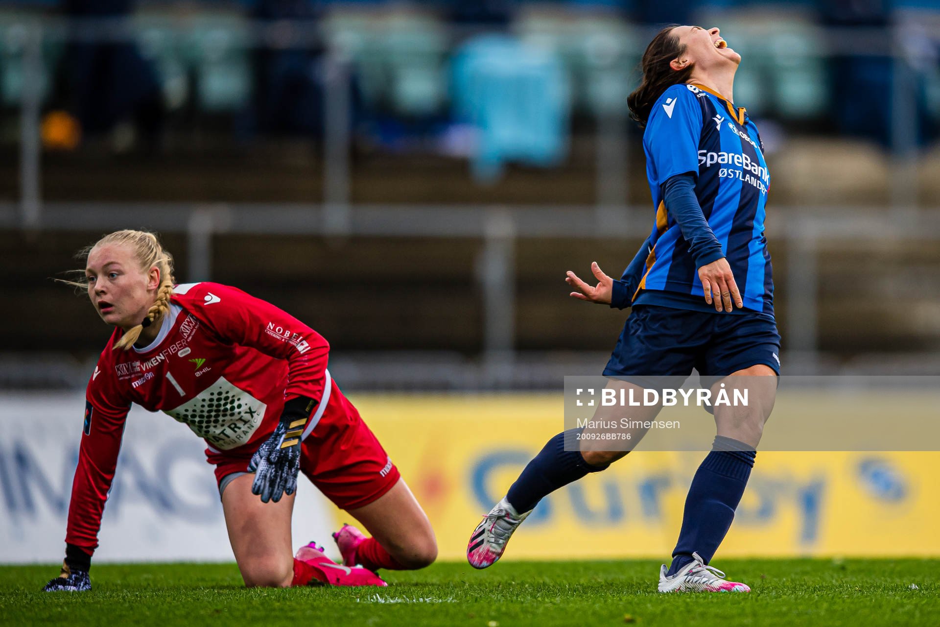 Siri N Grønli of Stabæk reacts