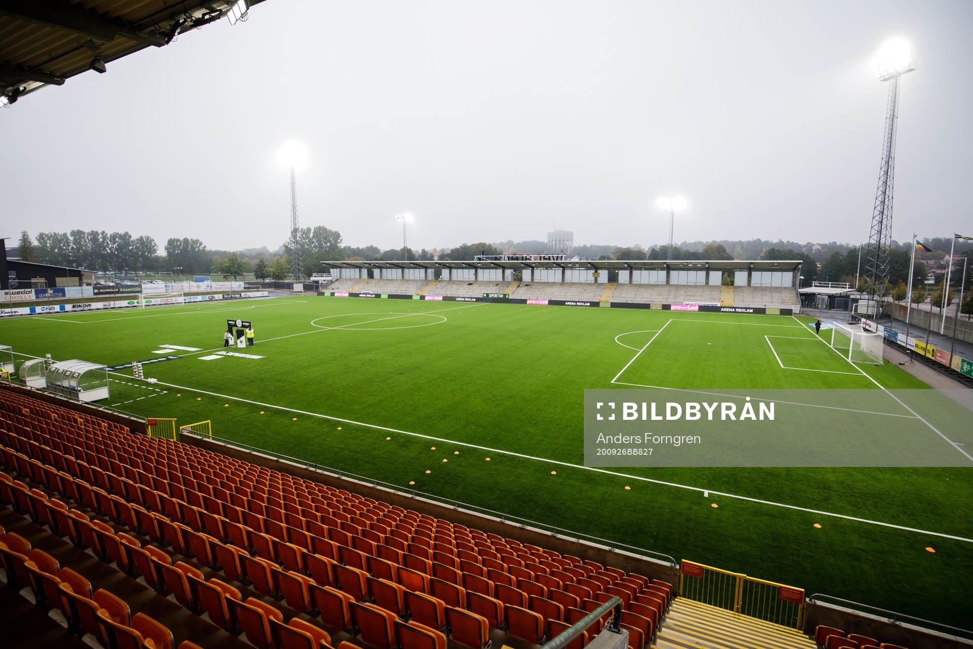 Iver Arena innan fotbollsmatchen i Superettan  mellan