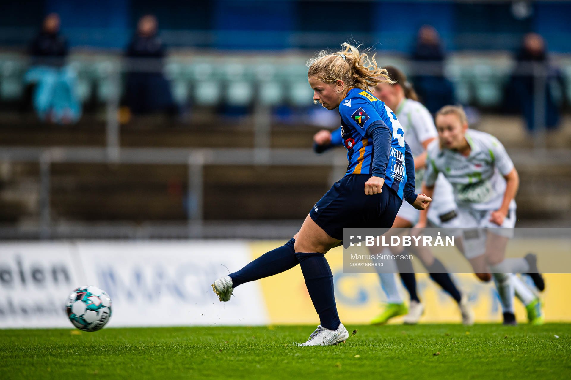 Justine Kvaleng Kielland of Stabæk scores the 3-1 goal