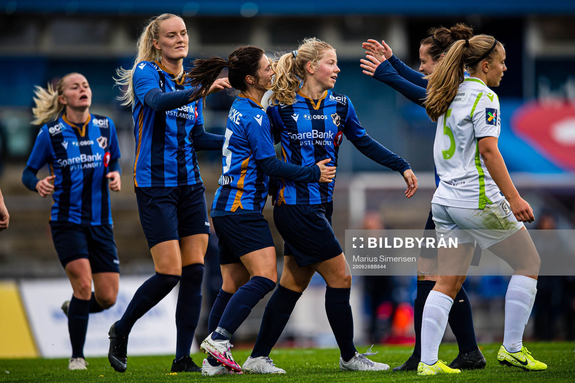 Justine Kvaleng Kielland of Stabæk celebrates