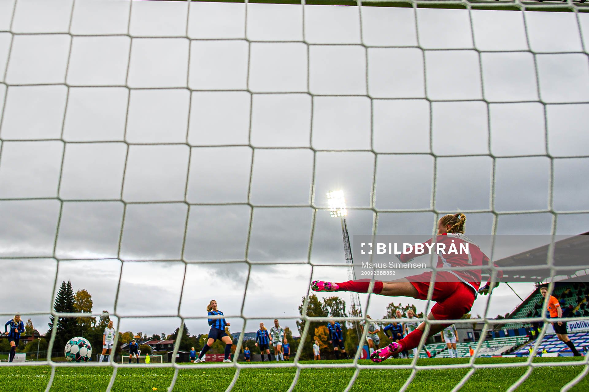 Justine Kvaleng Kielland of Stabæk scores the 3-1 goal