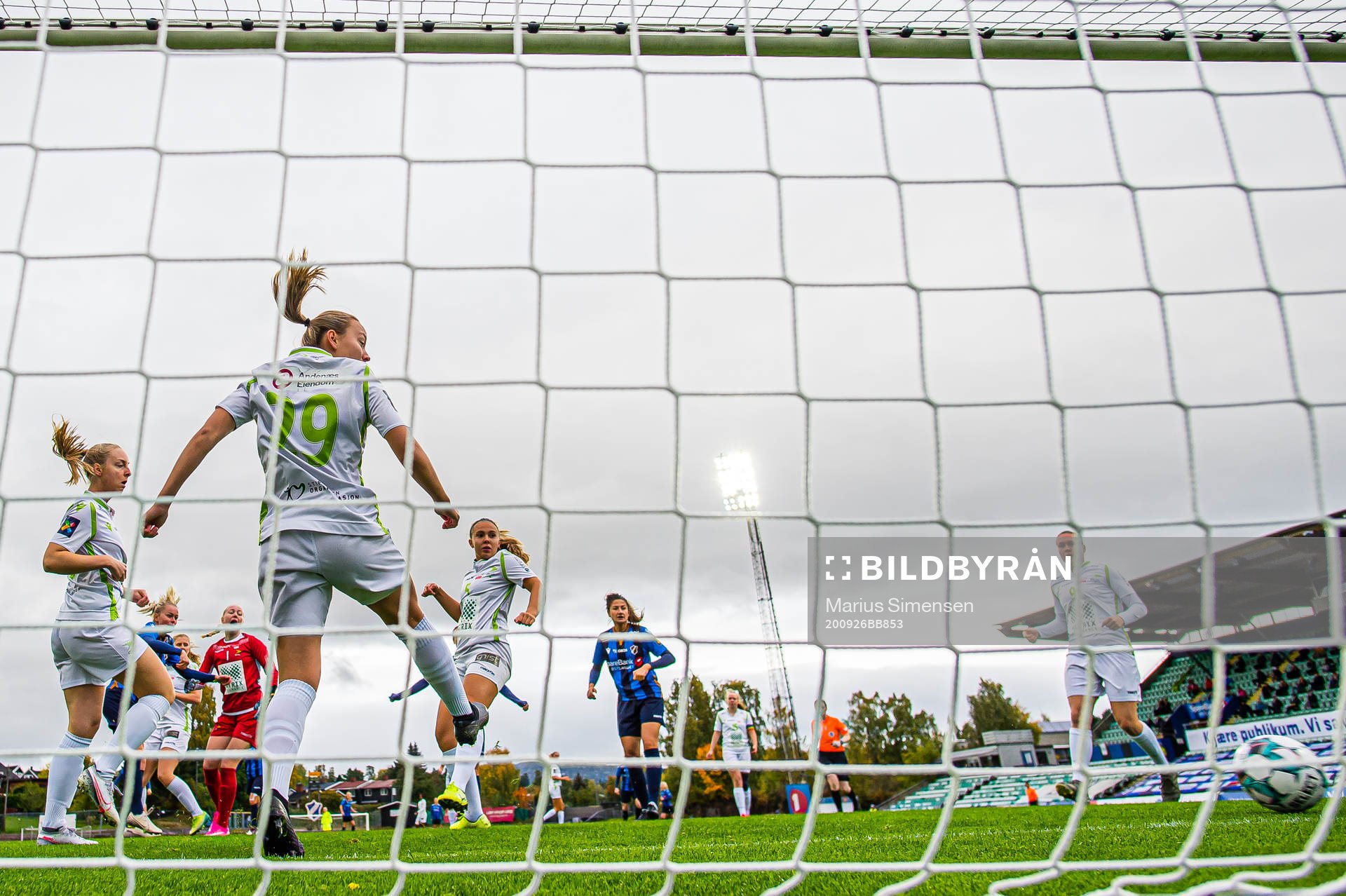 Zara Katarina Jönsson of Stabæk scores the 1-0 goal