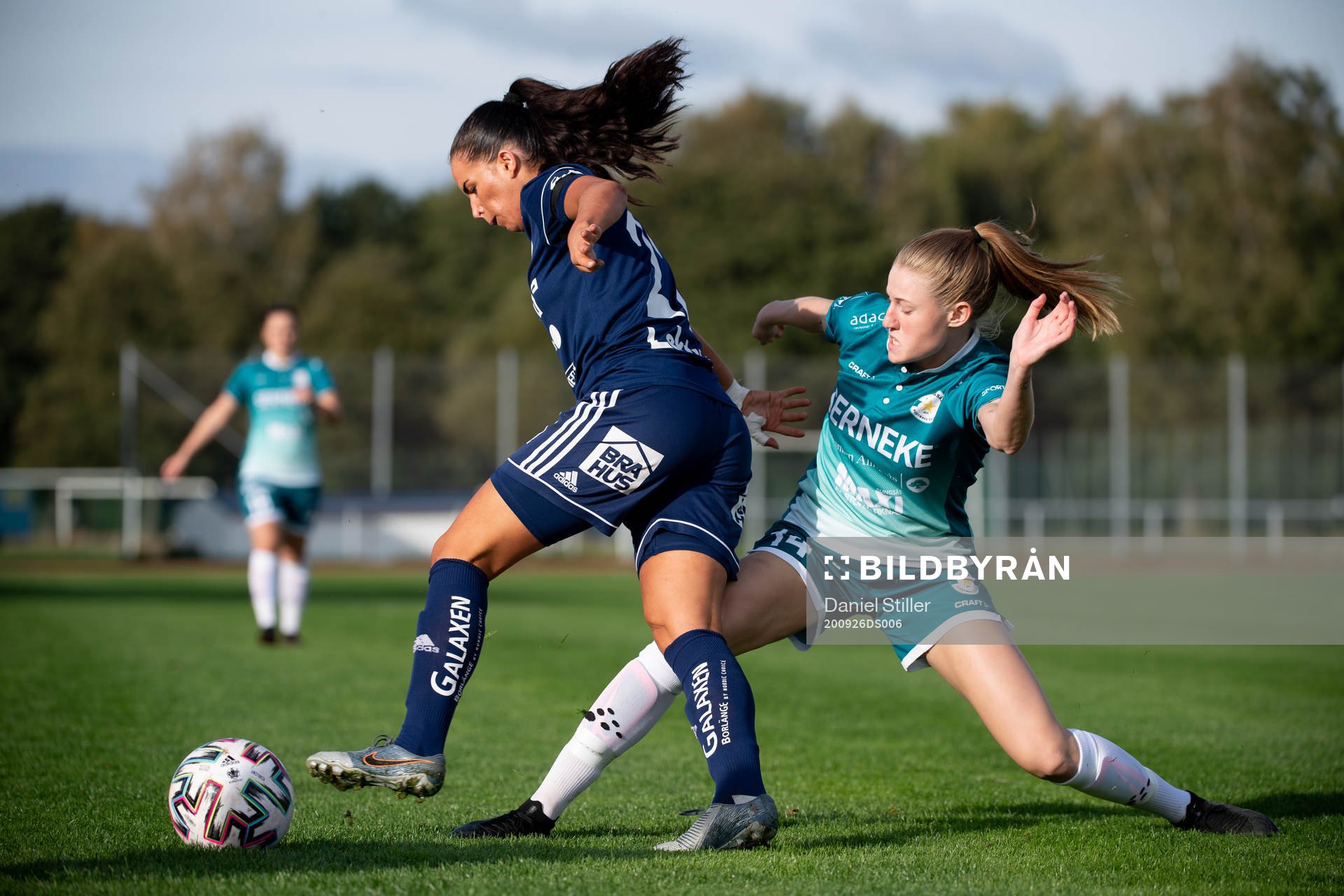 Kvarnsvedens Anna Björklund och Alingsås Ina Österlind