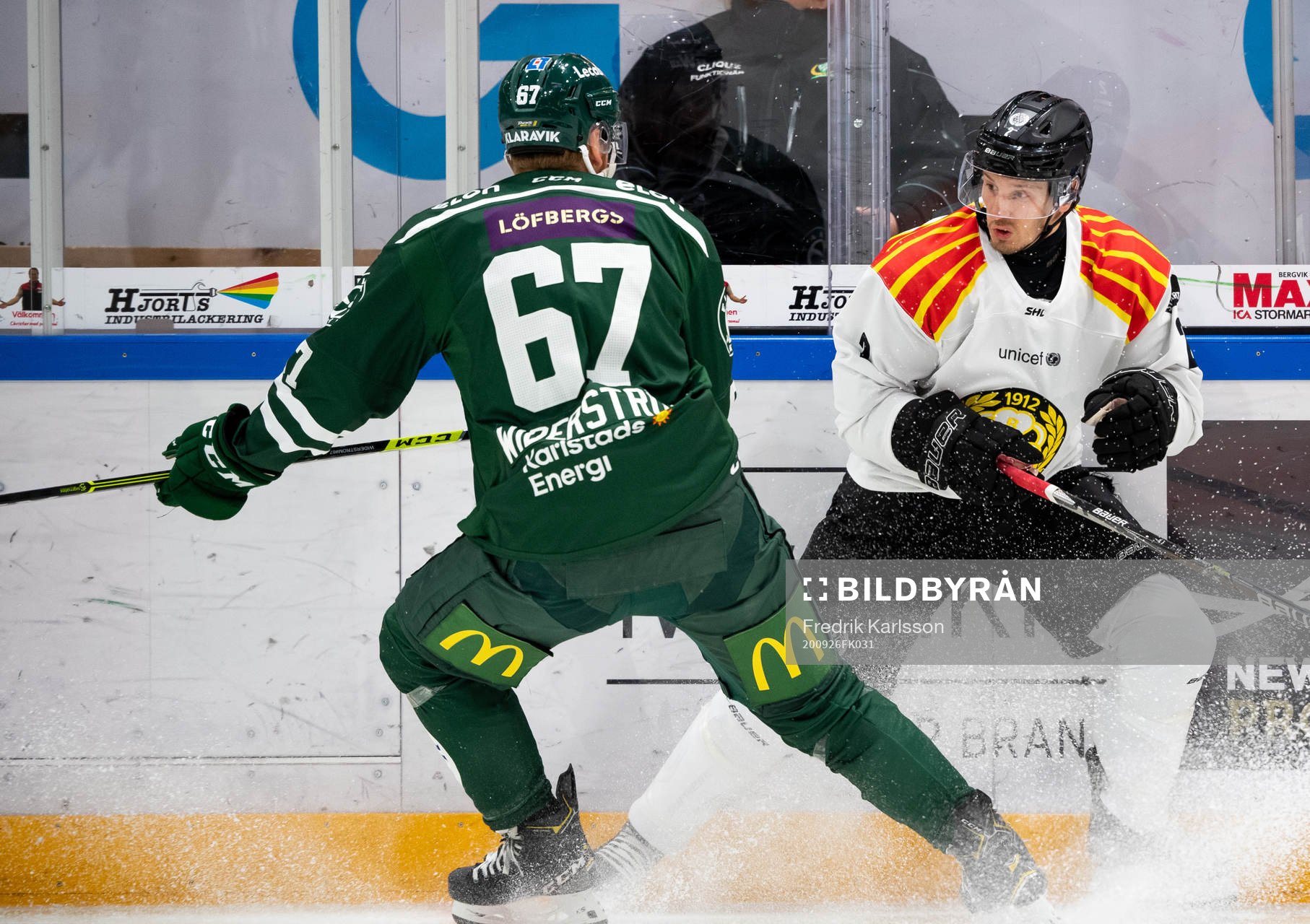 Färjestads Pontus Widerström och Brynäs Kristofer