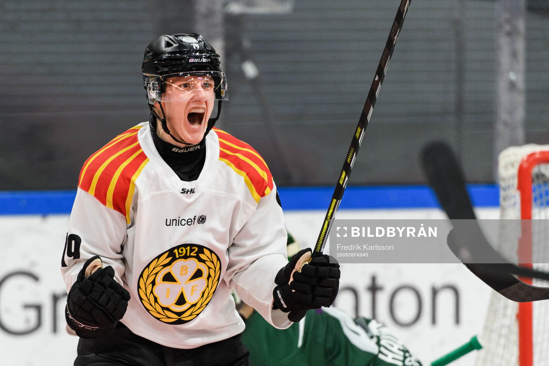 Brynäs Daniel Mannberg jublar