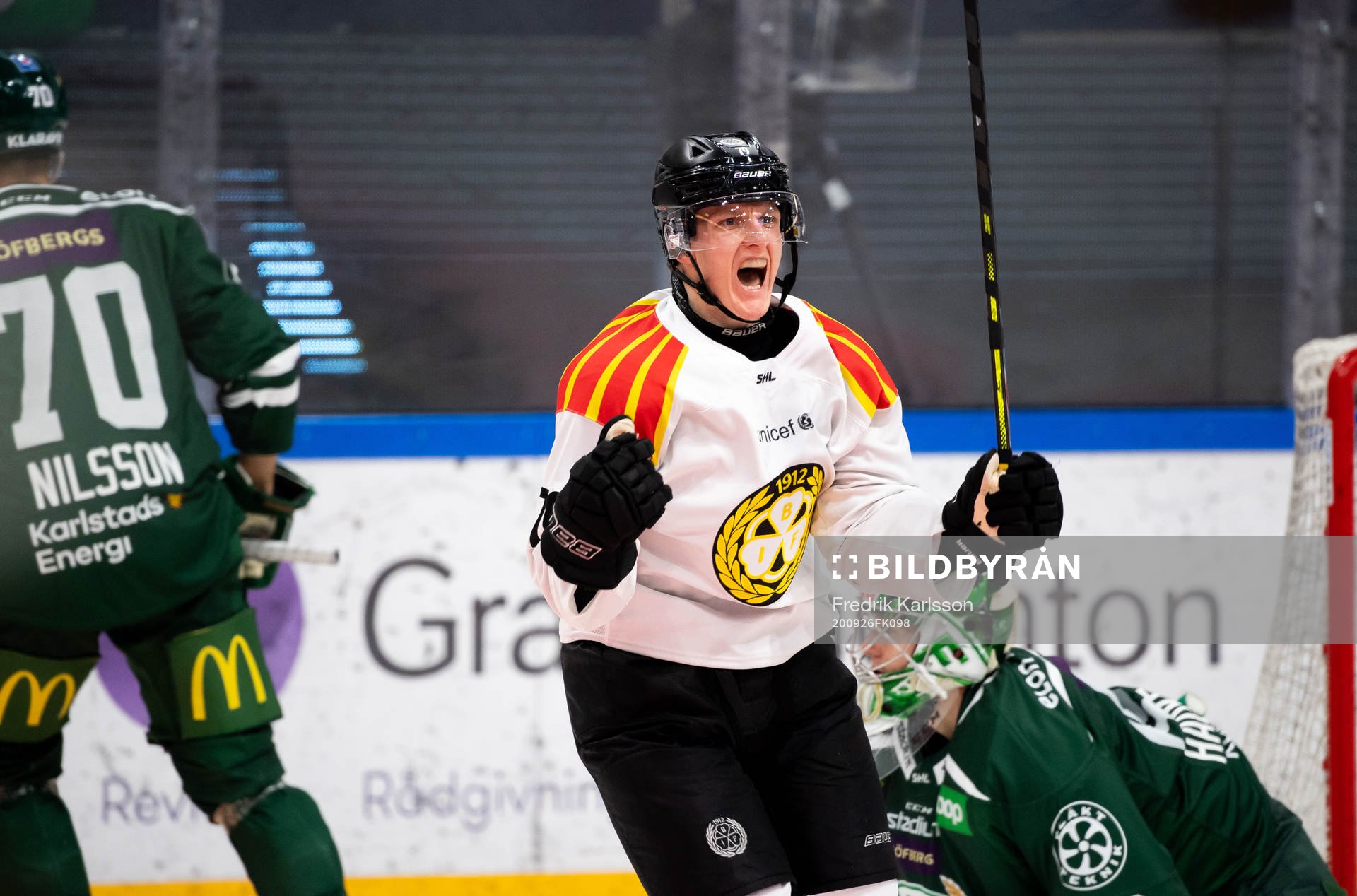 Brynäs Daniel Mannberg jublar