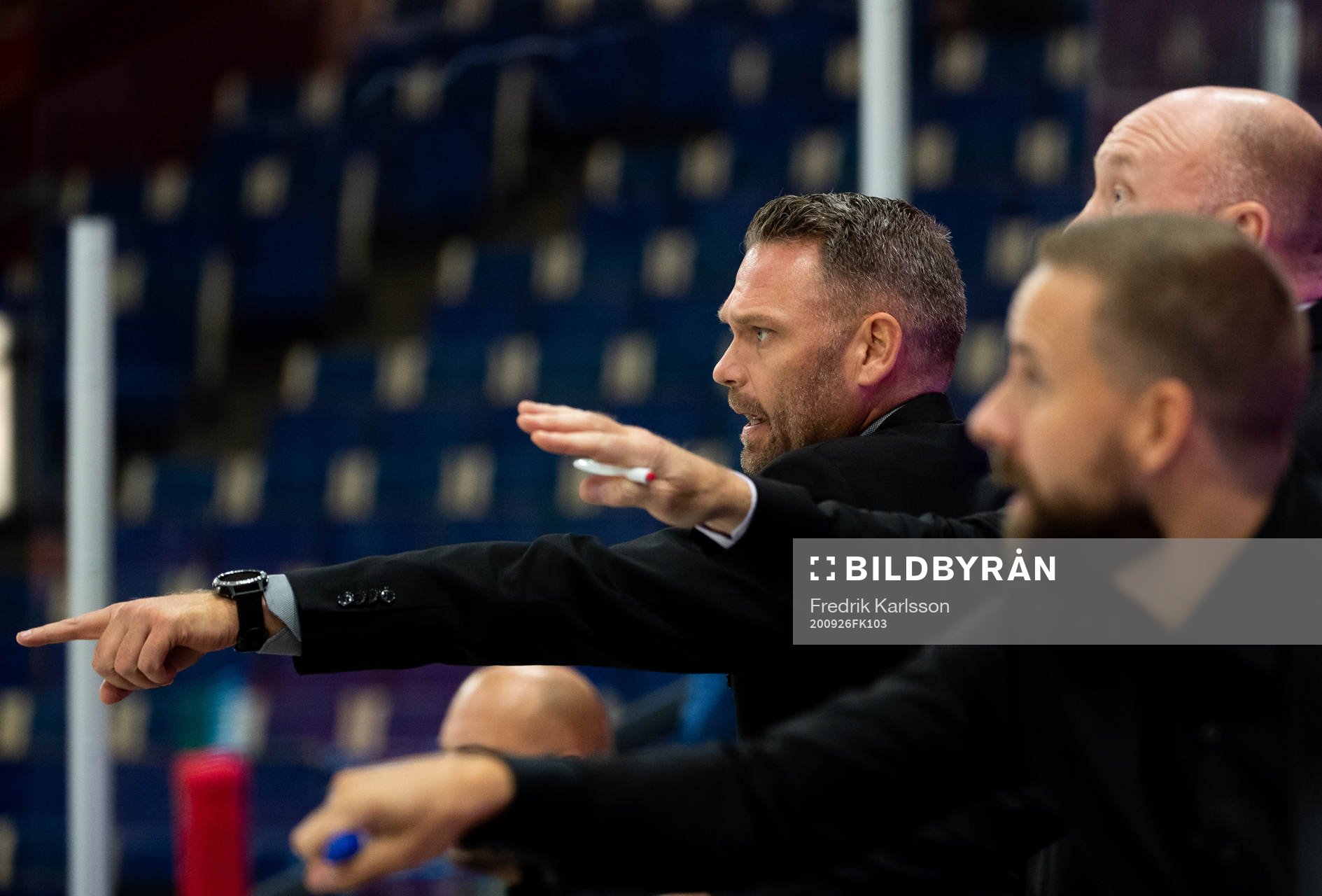 Brynäs assisterande tränare Mikael Holmqvist