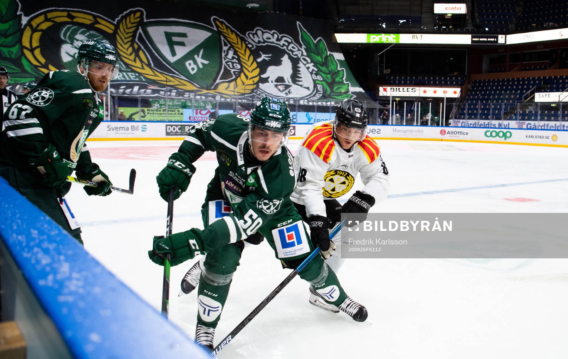 Färjestads Pontus Widerström och Sebastian Erixon