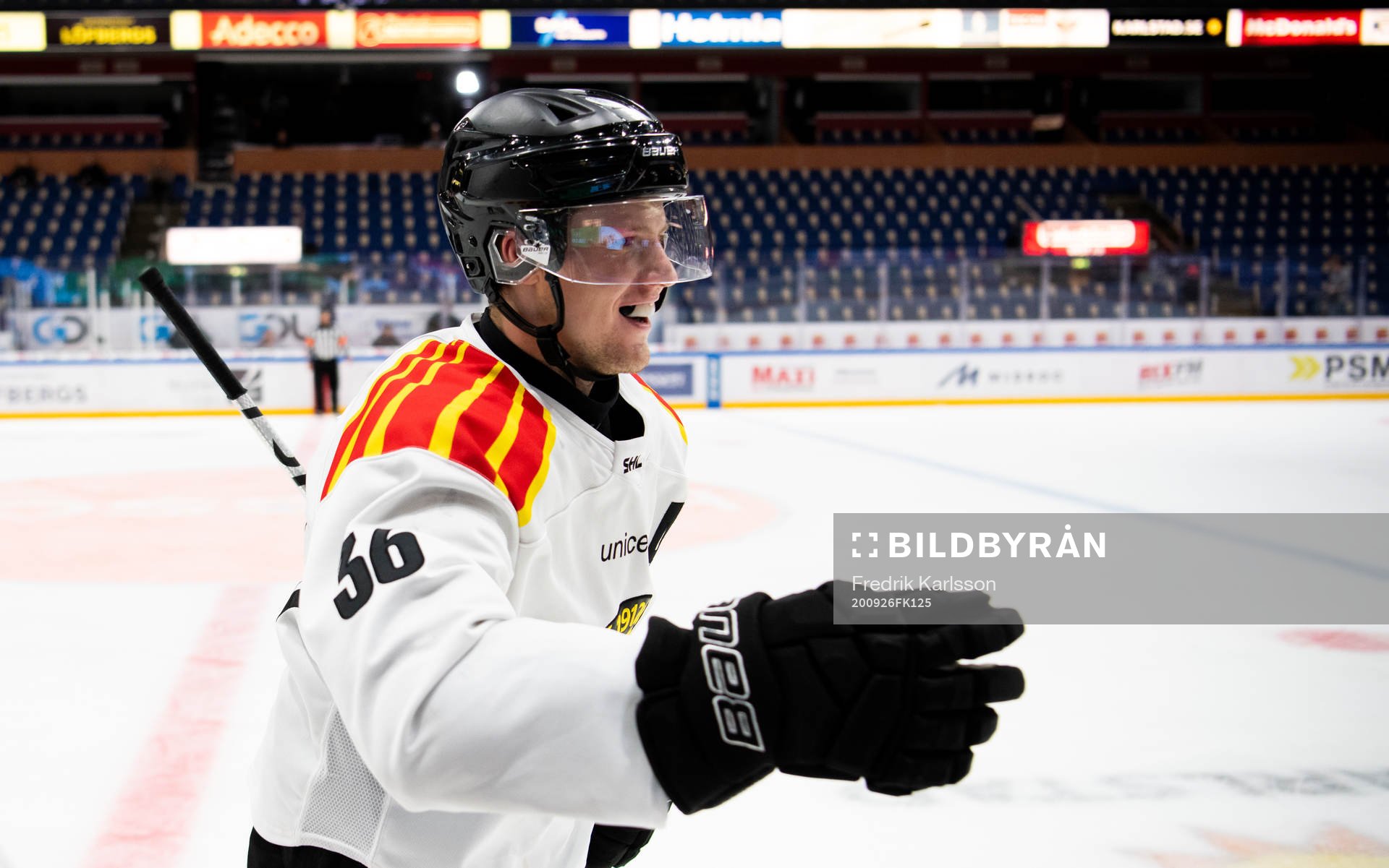 Brynäs Linus Ölund jublar