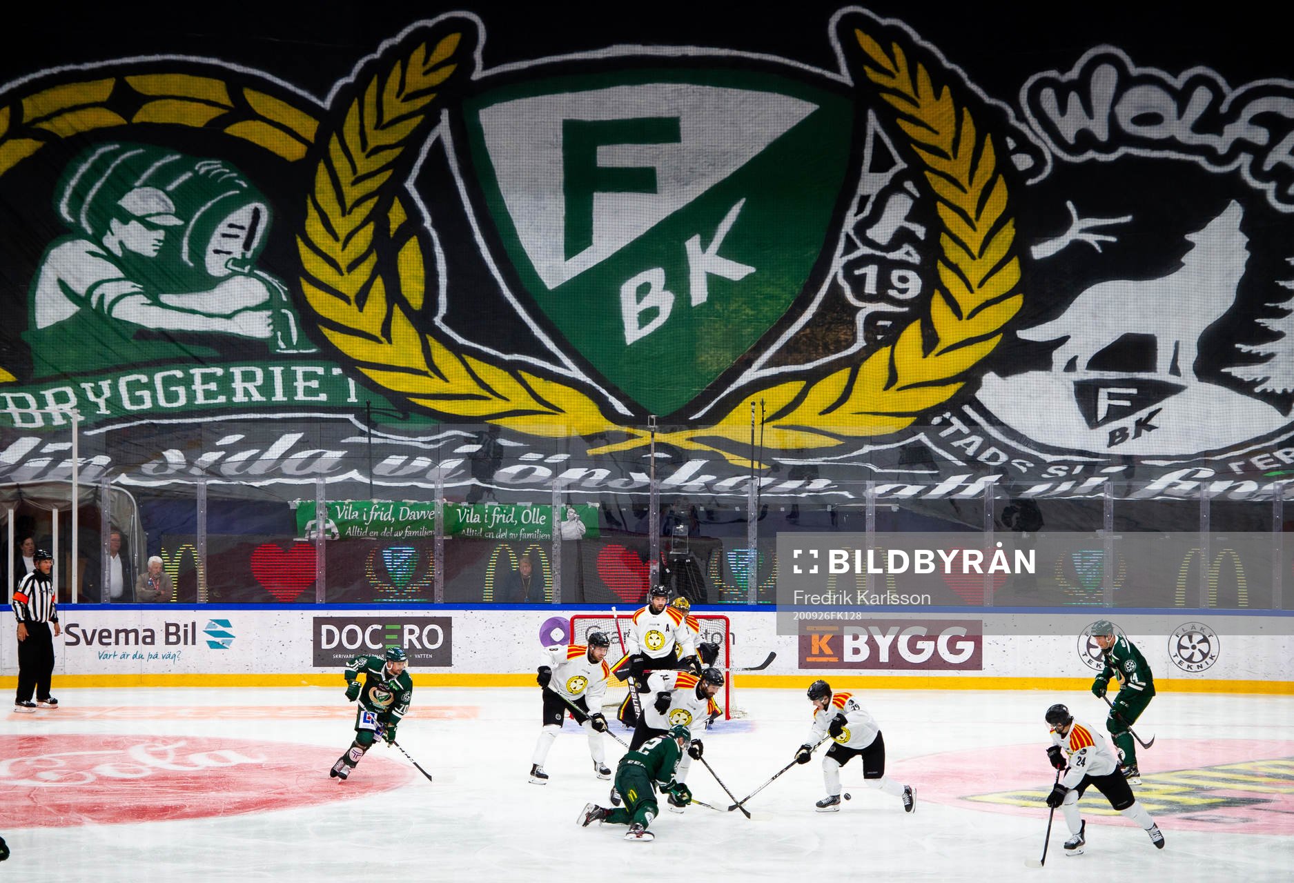 Spel framför Brynäs mål
