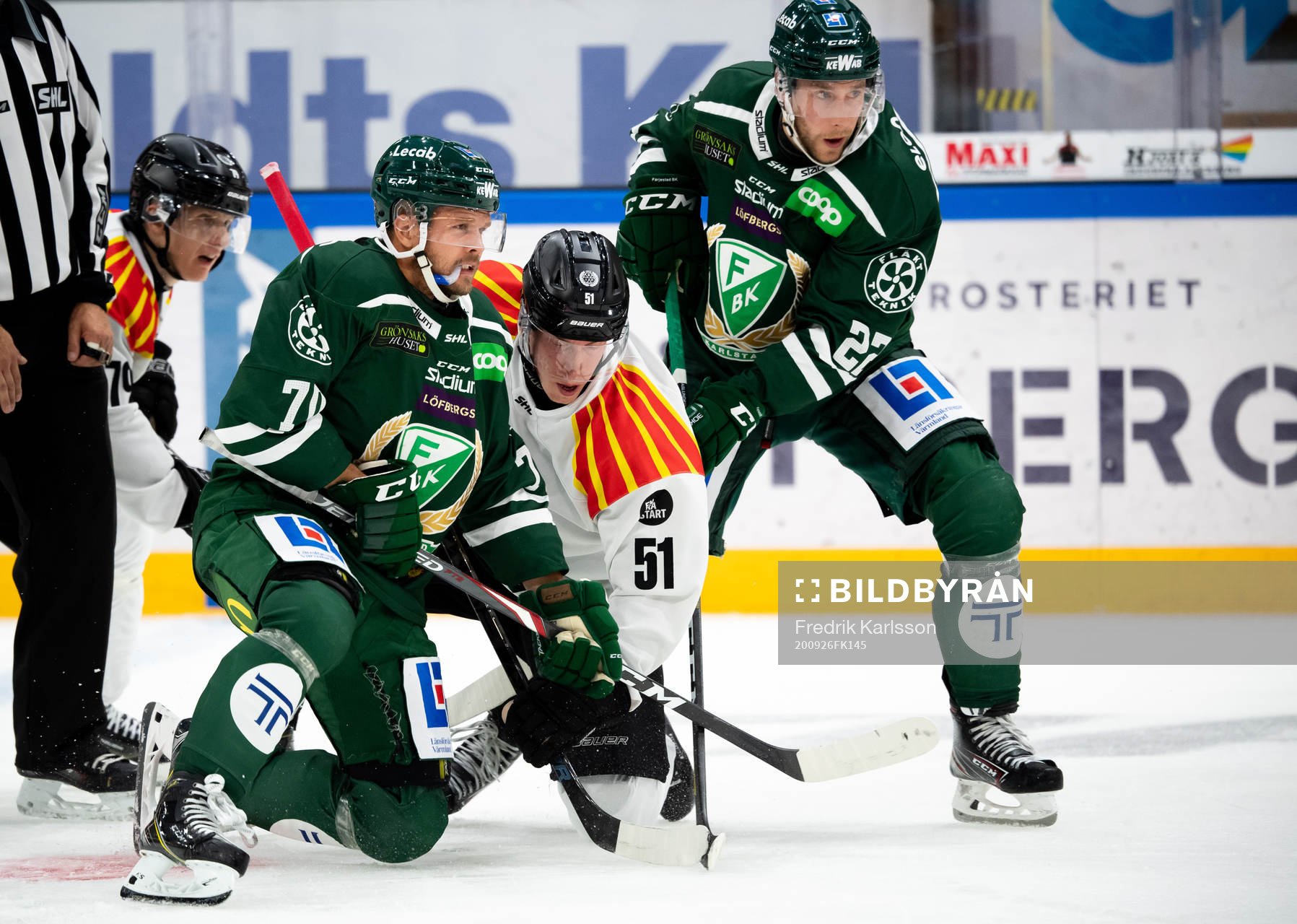 Färjestads Jacob Nilsson, Brynäs Tomi Sallinen och