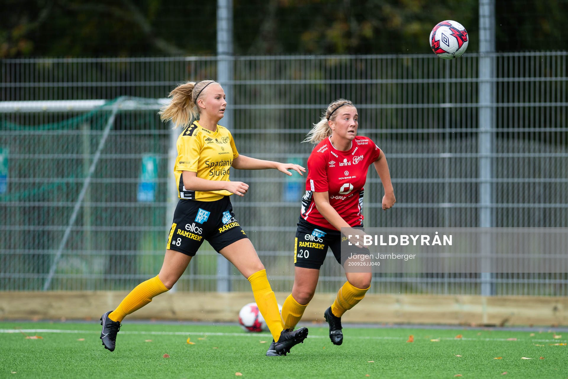 Elfsborgs Linn Sångberg och Ebba Johansson