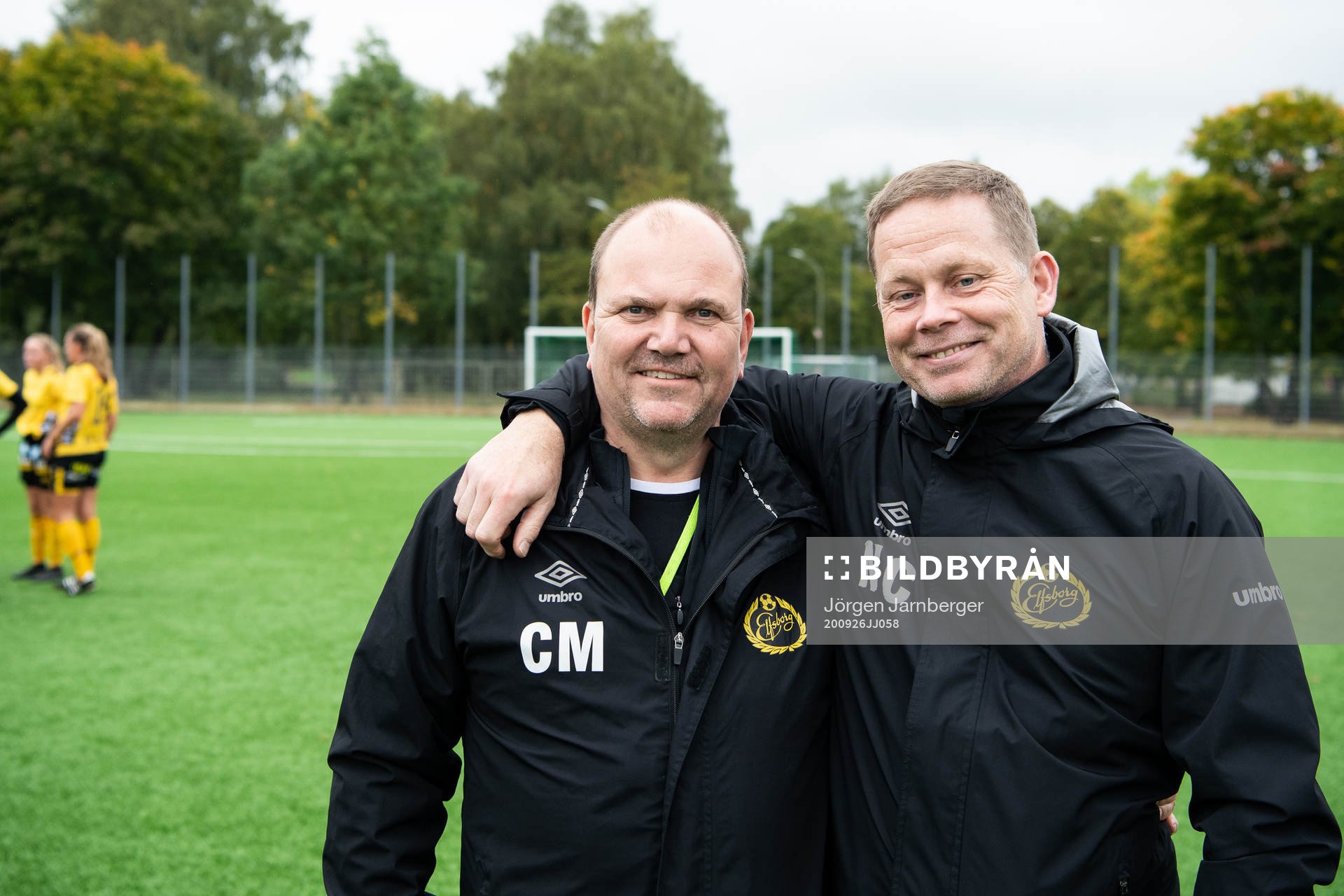 Elfsborgs lagledare Claes Mattsson och Nichlas Carlsson