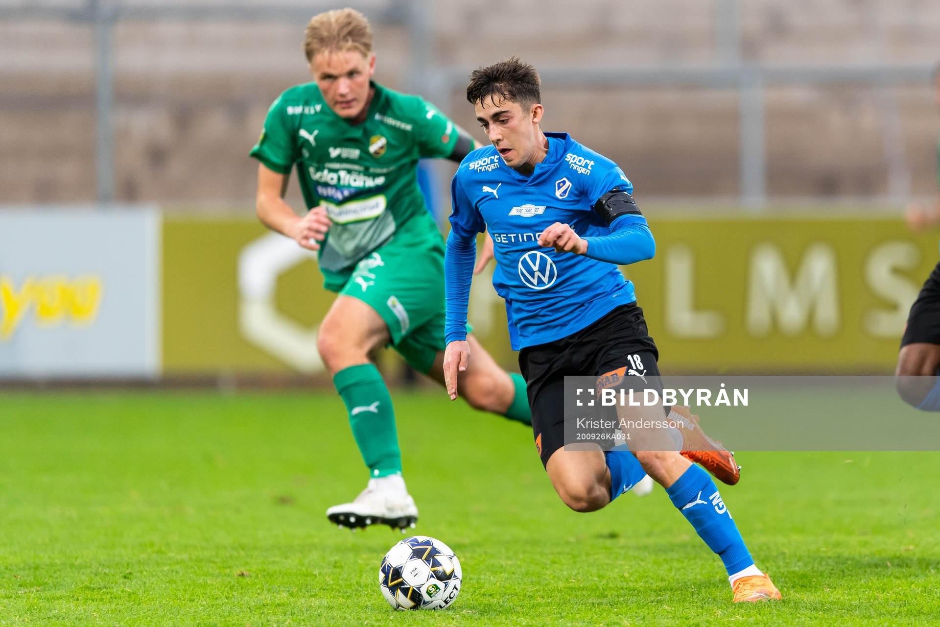 Ljungskiles Teodor Wålemark och Halmstads Emil Tot